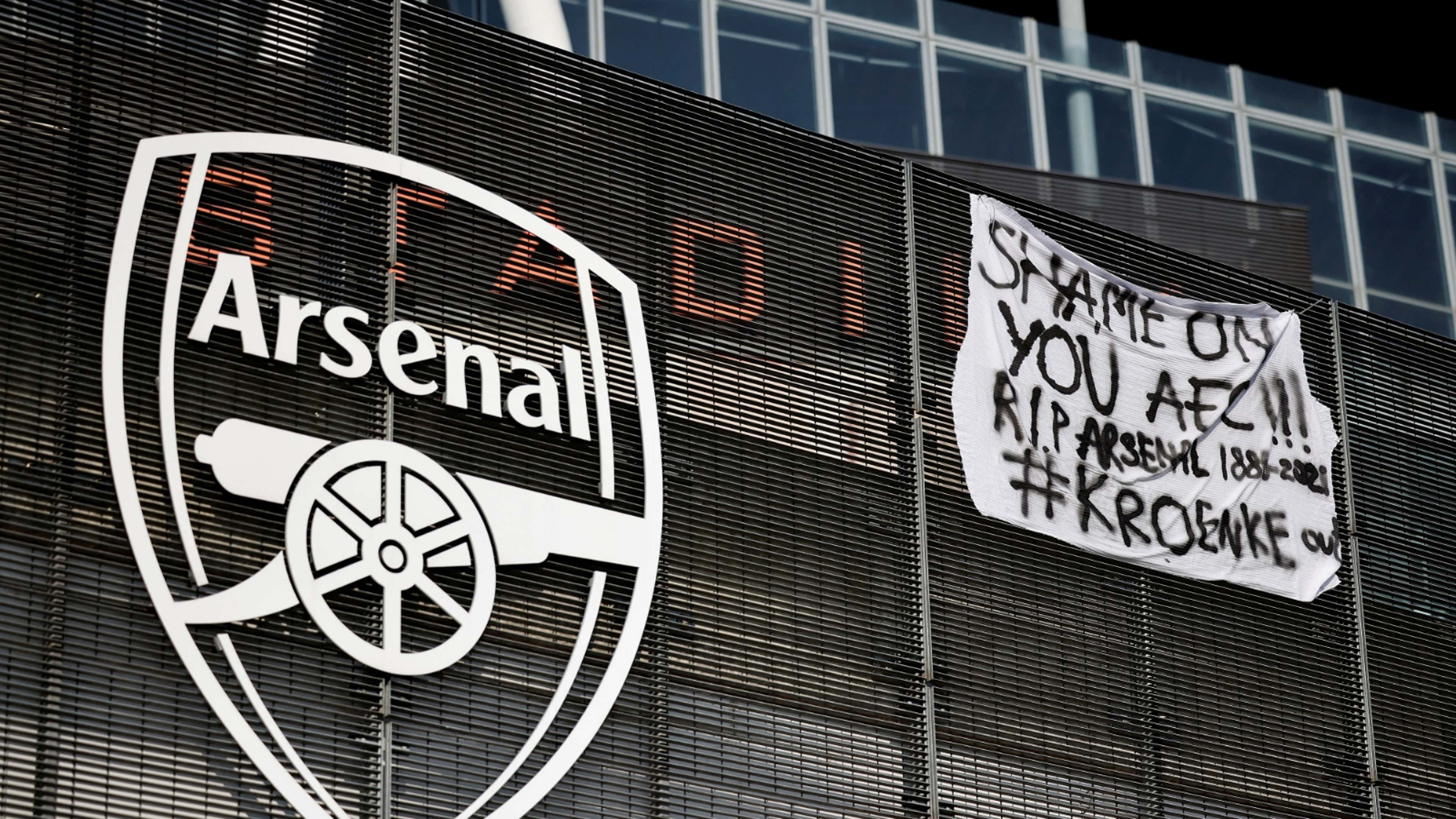 Arsenal Super League protest