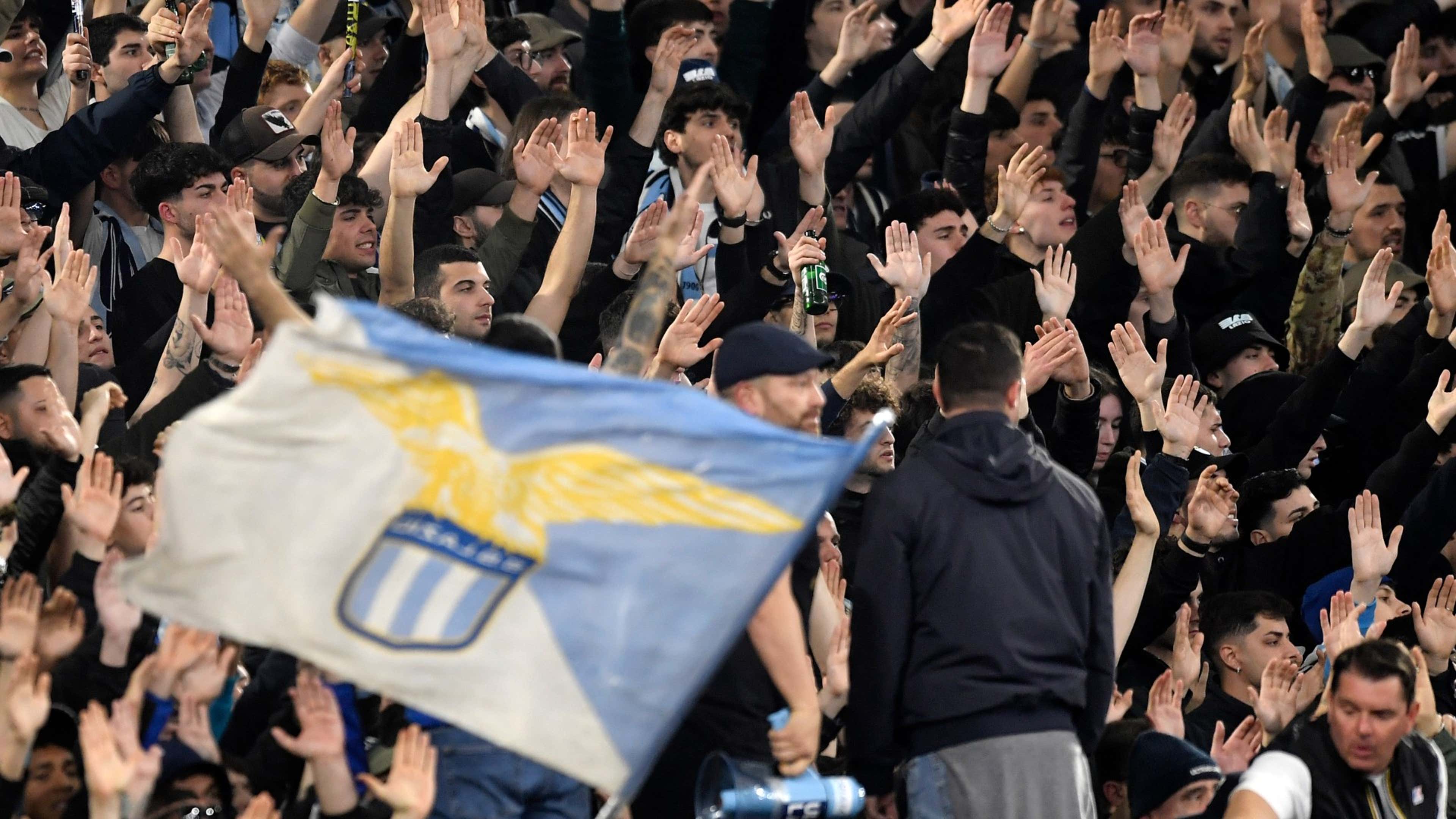 Lazio fans Rome derby 2022-23