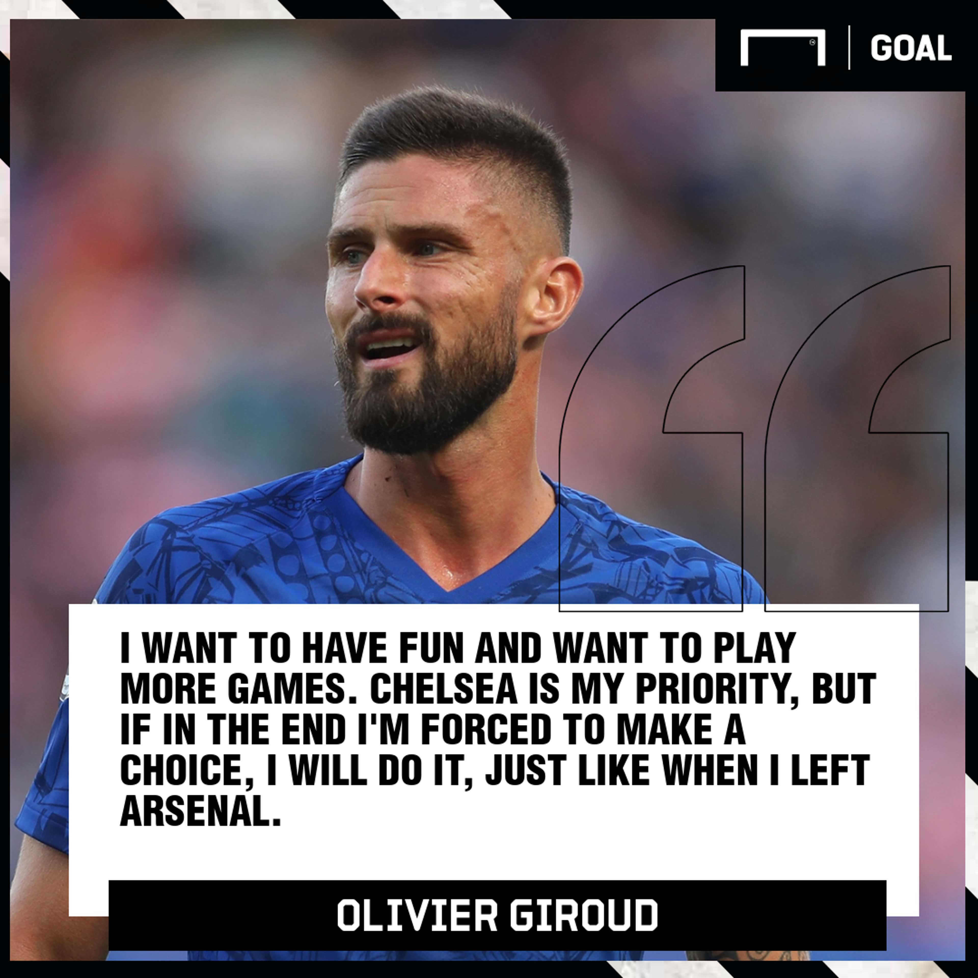 Olivier Giroud Chelsea Quote
