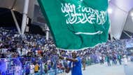 Bafetimbi Gomis Hilal Saudi Arabia flag