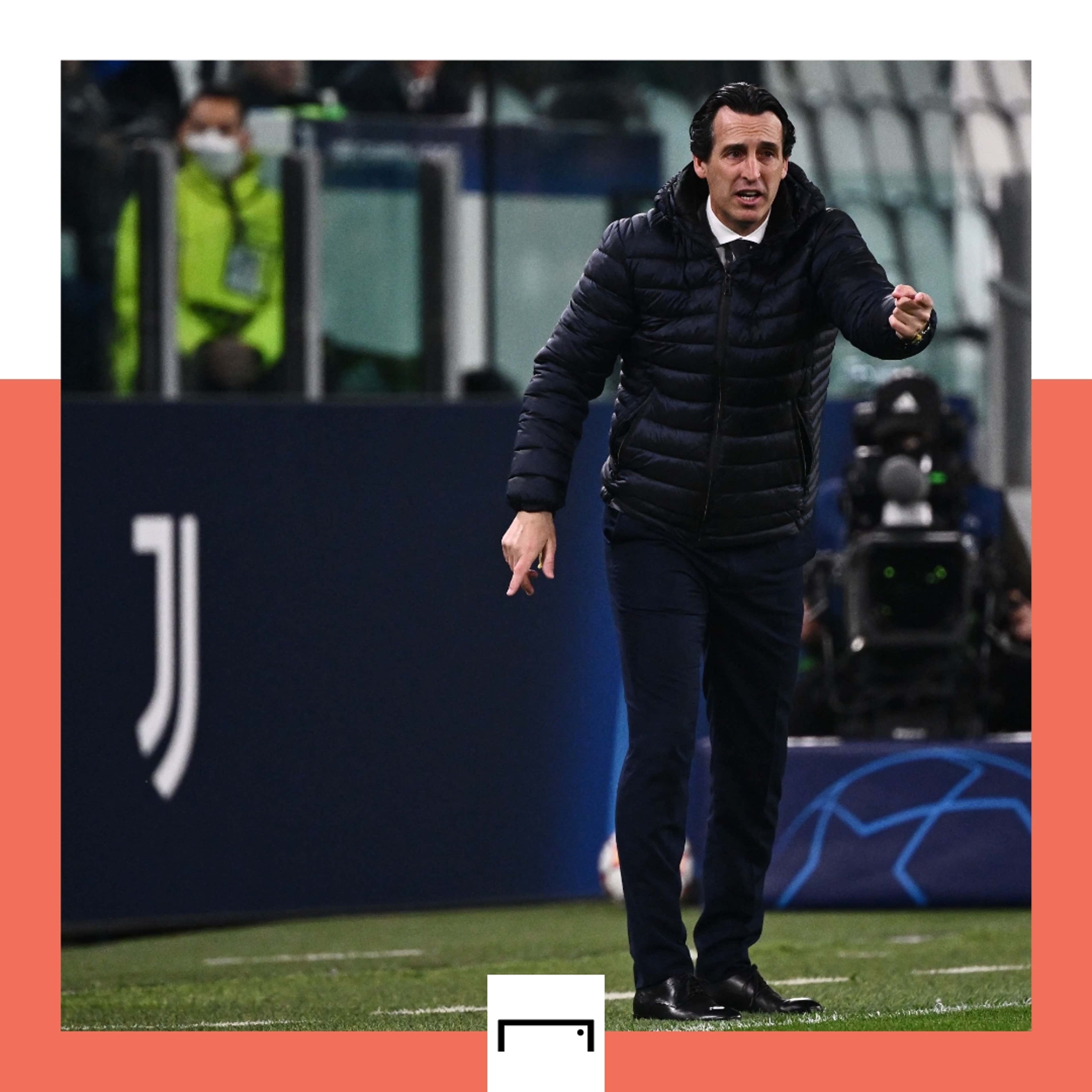 Unai Emery Juventus Villarreal Champions League 2021-22 GFX
