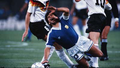 Diego Maradona Argentina West Germany World Cup final 1990