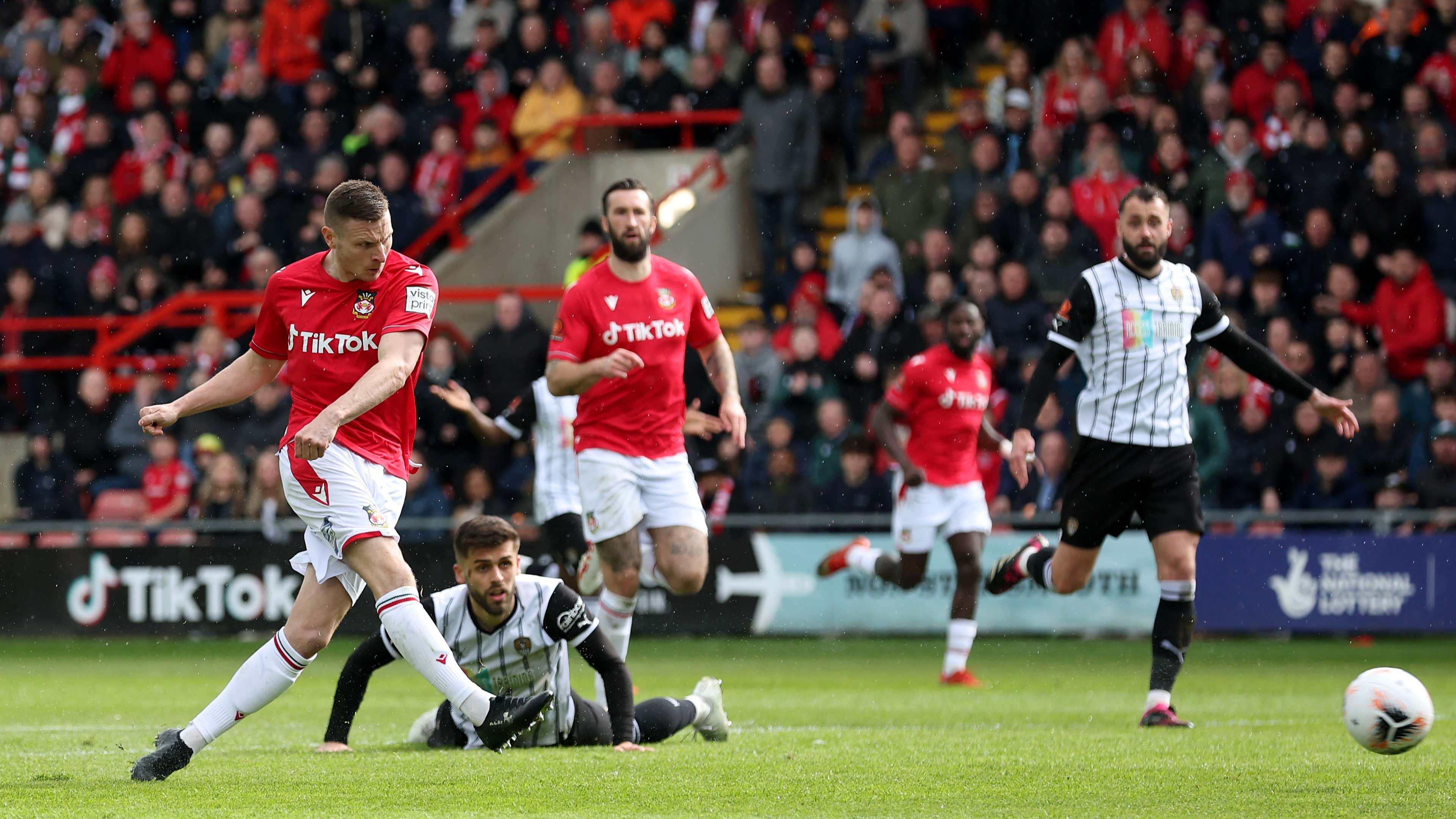 Notts County are as box office as Wrexham! Ryan Reynolds' wish comes true  as rivals join his club in promotion to League Two with penalty shootout  win in play-off final