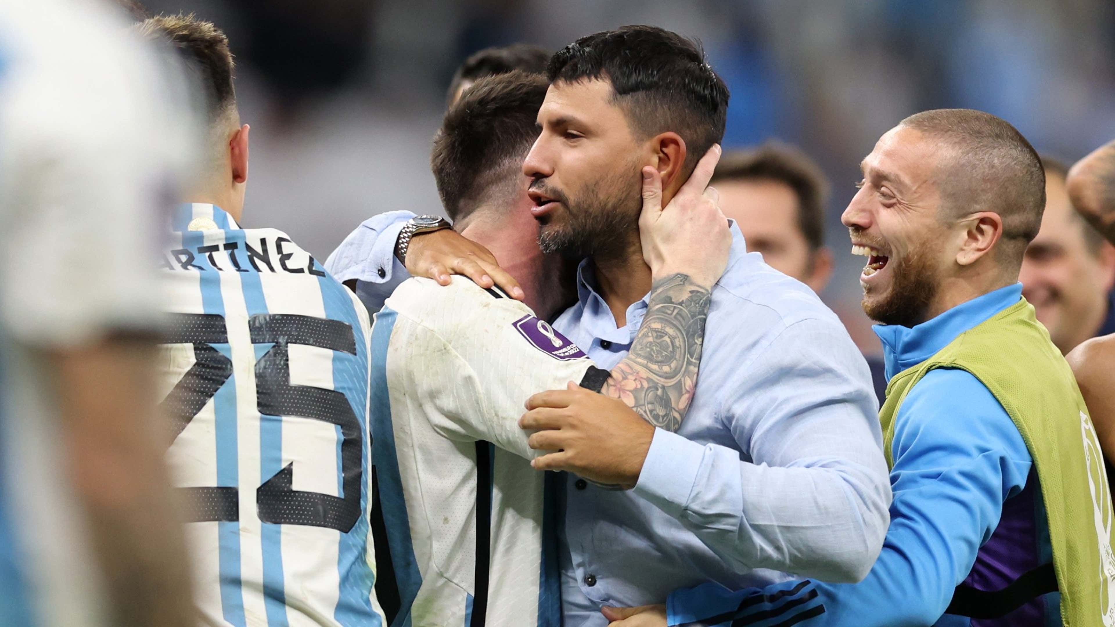 Sergio Aguero Lionel Messi Argentina 2022