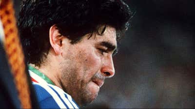 Diego Maradona Argentina 1990 World Cup final
