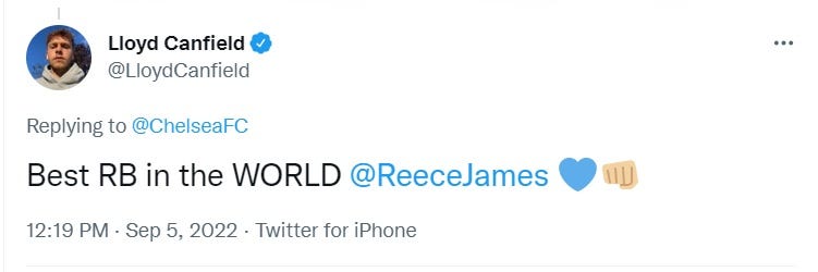 Reece James tweet3