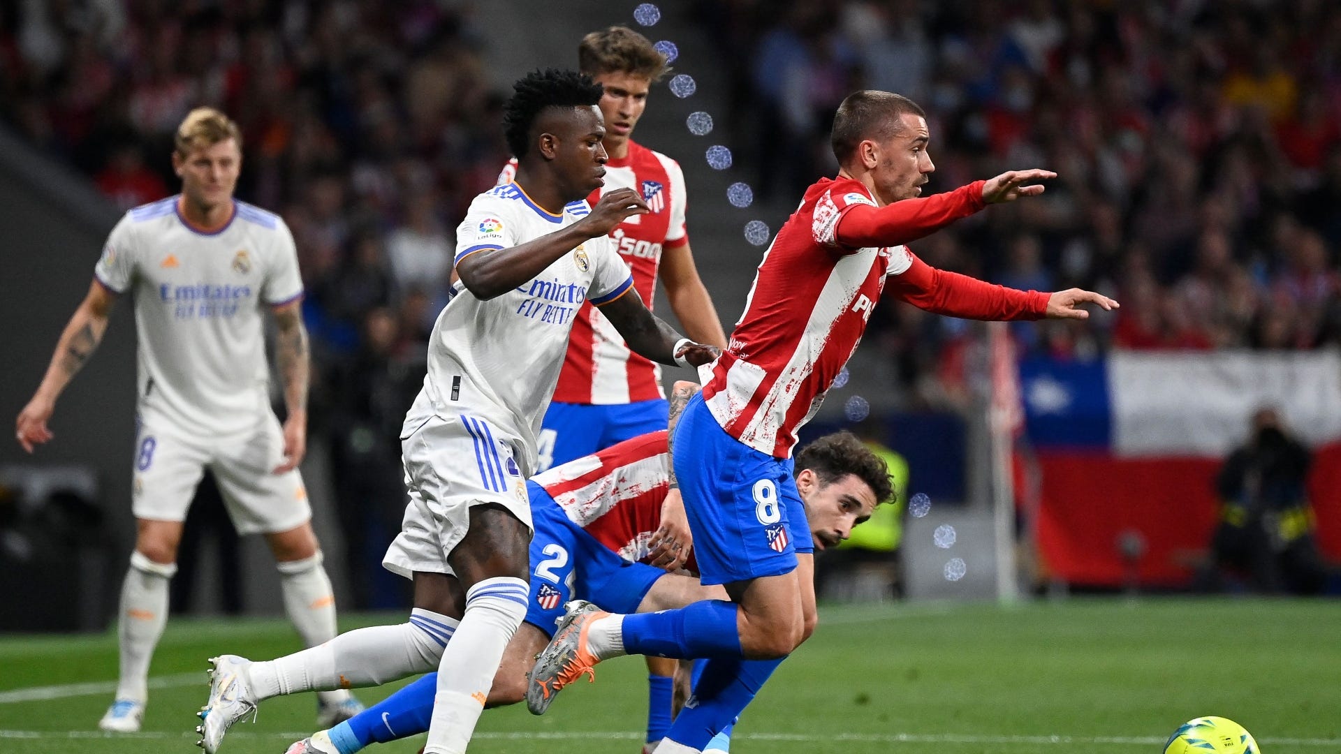 Atlético de Madrid - Real Madrid, el derbi en imágenes