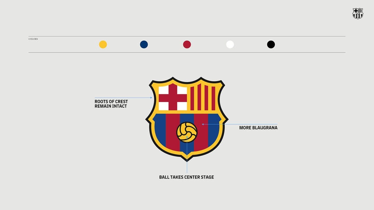 Ra mắt logo mới, Barca làm điều chưa từng có trong hơn 100 năm ...