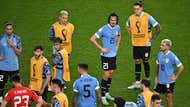 Uruguay players dejected 2022