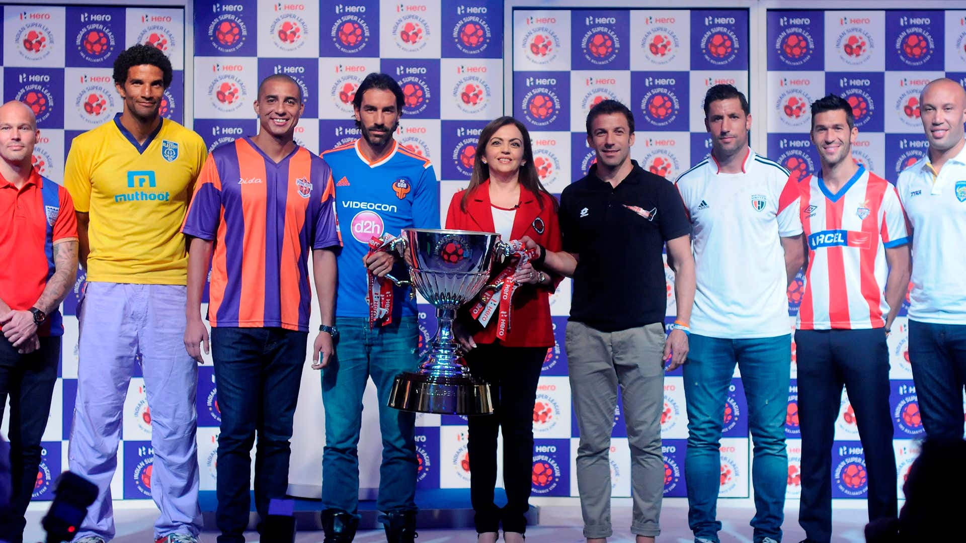 Nita Ambani Indian Super League trophy unveiling ceremony
