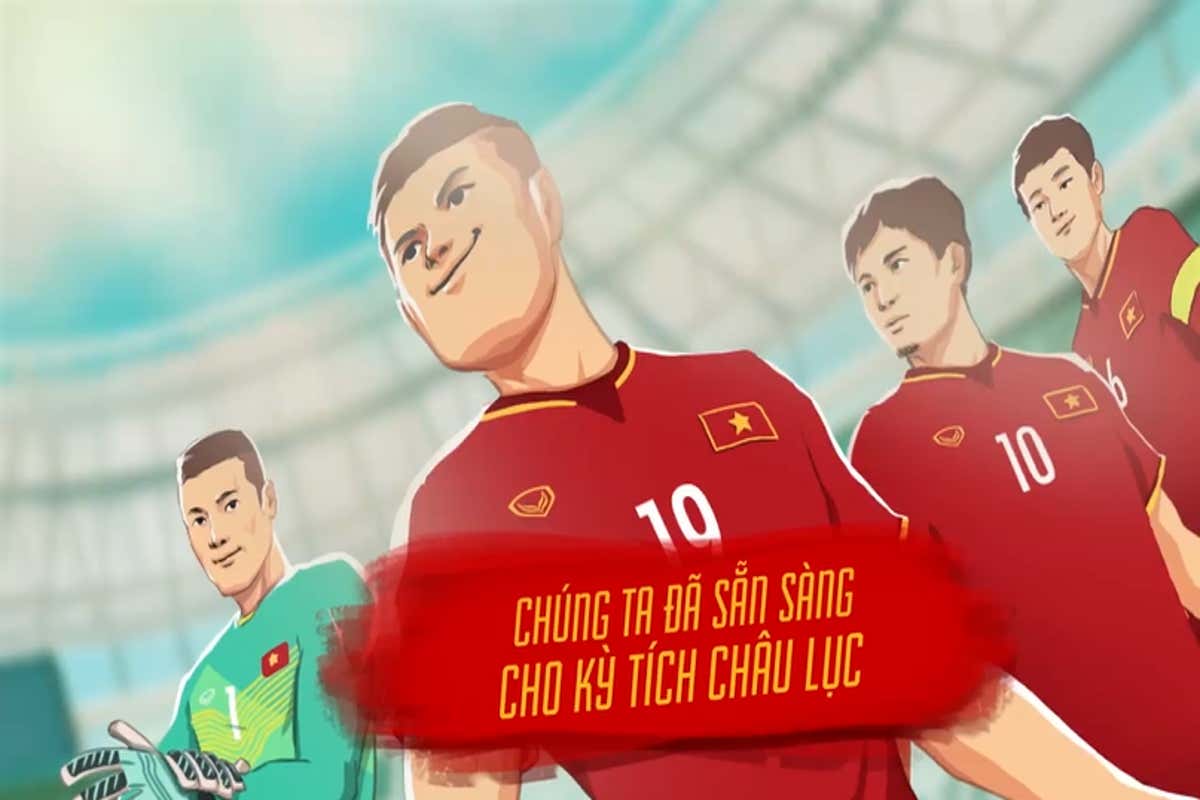 Cùng xem video hoạt hình cổ vũ U23 Việt Nam tuyệt đỉnh để hâm nóng chiến thắng cho đội tuyển nhà ta!