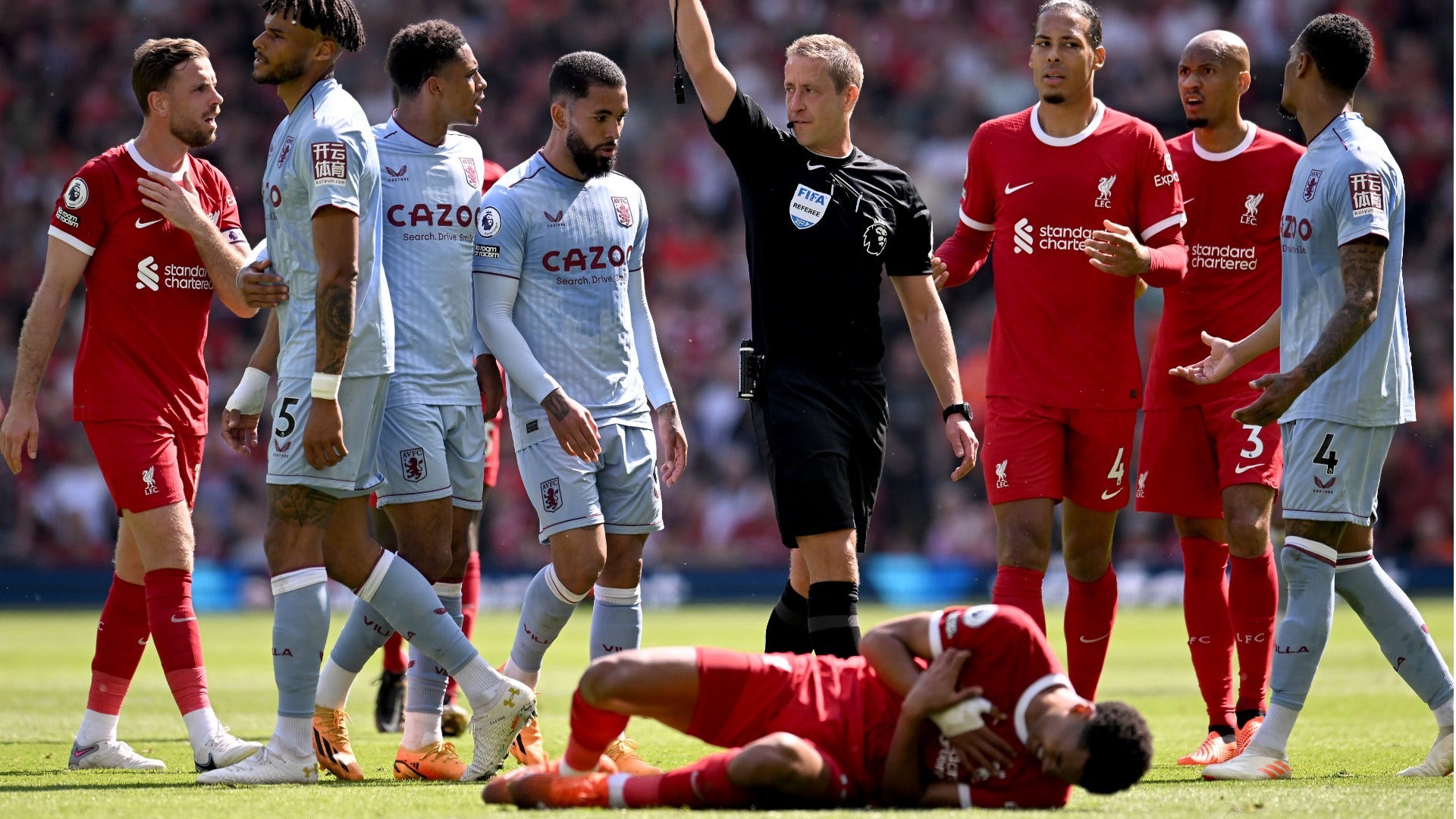 Liverpool left fuming! Reds contact PGMOL over controversial decisions in Aston Villa draw that left Champions League dream in tatters Goal US