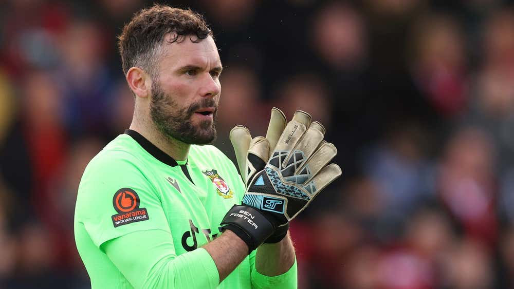 New Wrexham goalkeeper Ben Foster is all smiles as he keeps clean sheet in first game