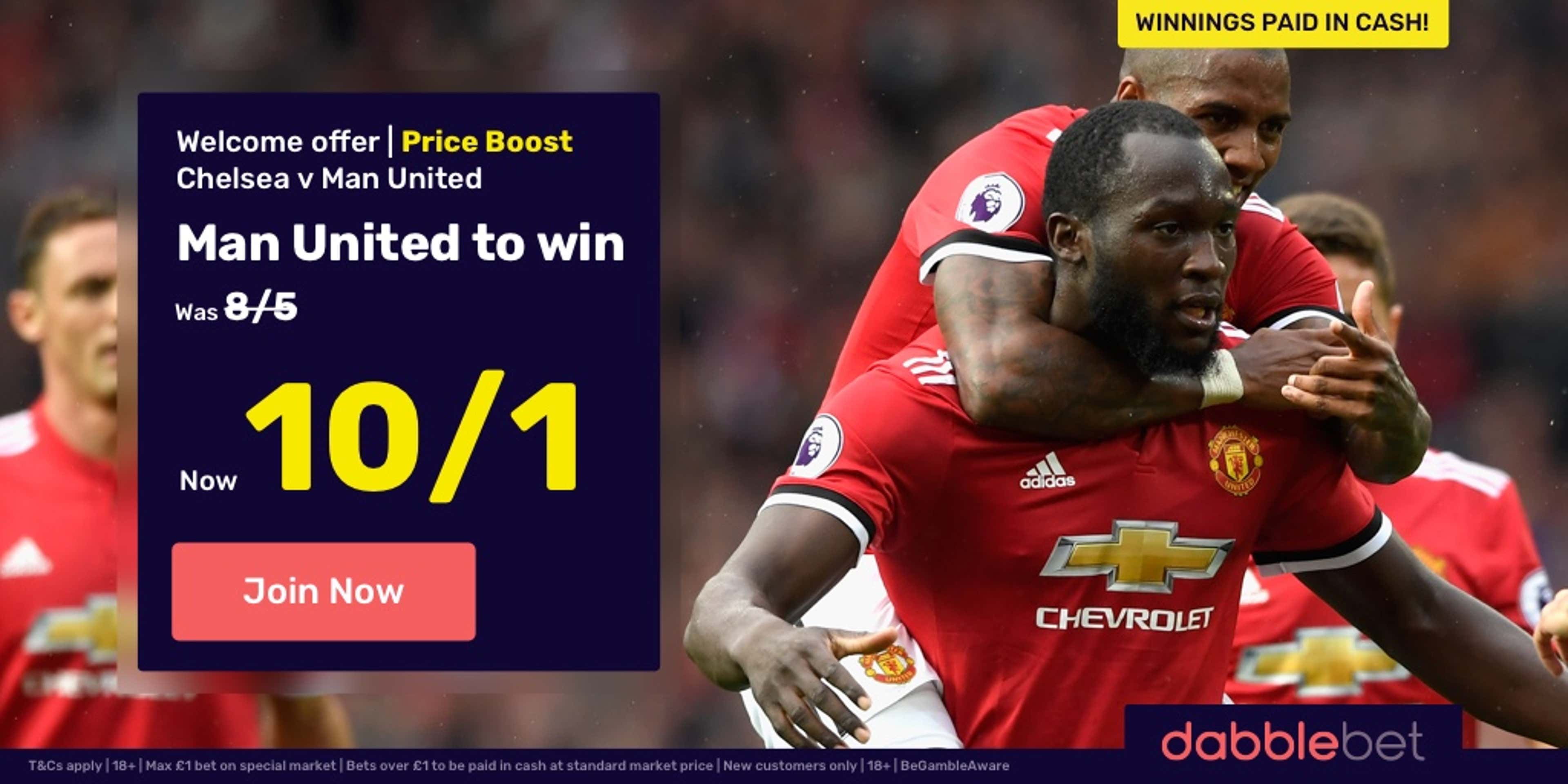 dabblebet Manchester United FA Cup final offer HP