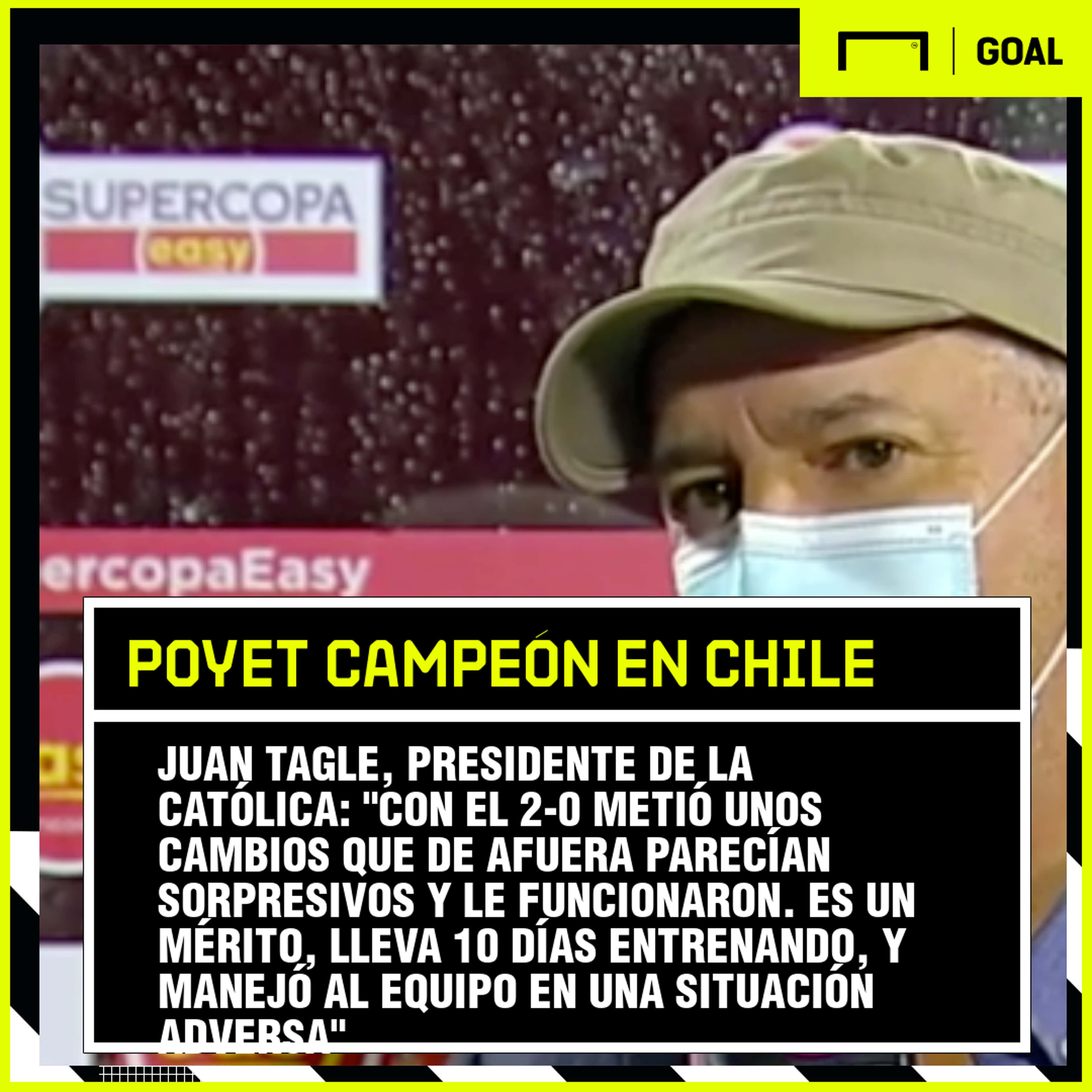 Juan Tagle Cruzados campeón tri supercopa Colo Colo
