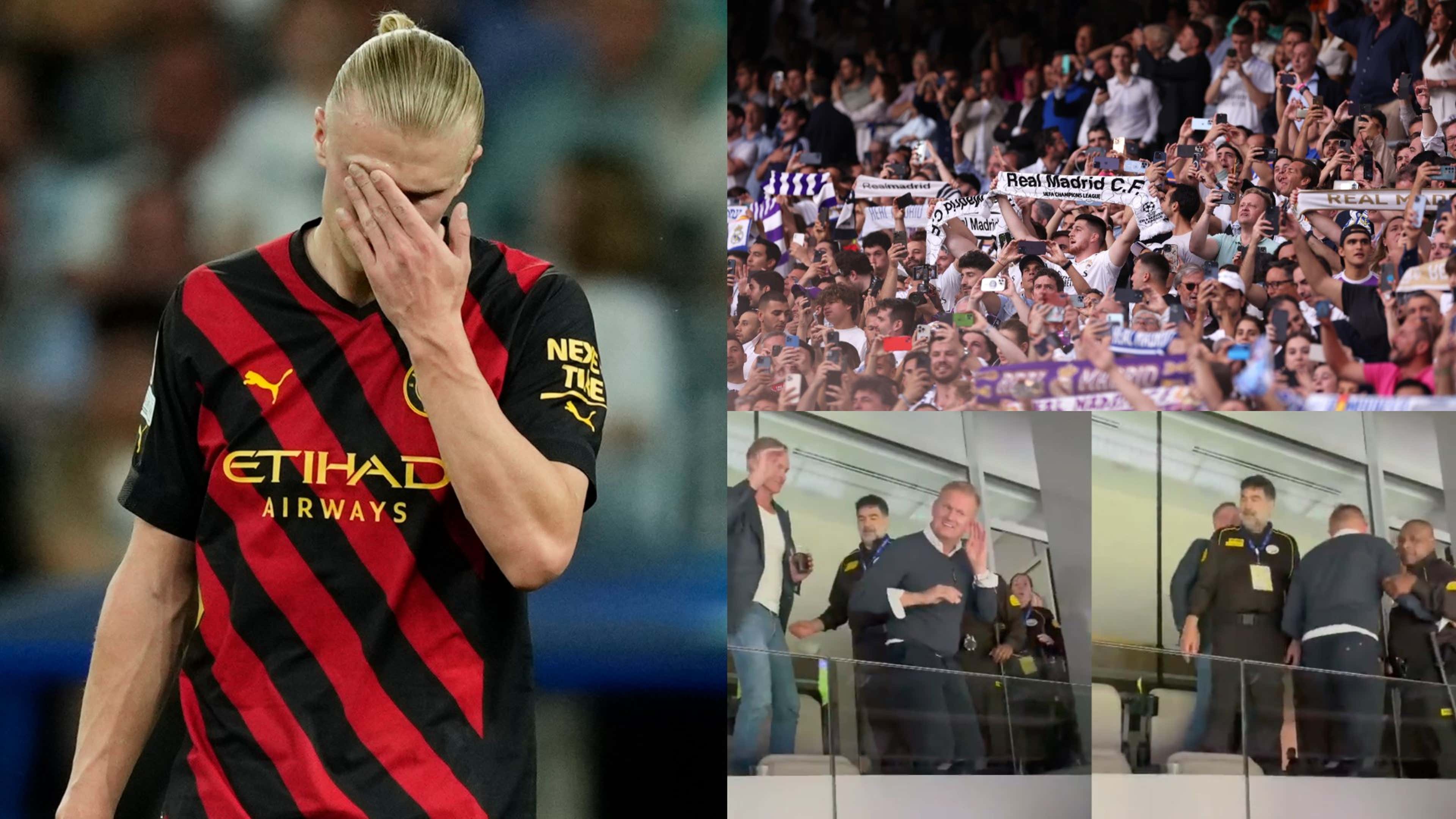 Erling Haaland Manchester City Alf-Inge taunting Real Madrid fans