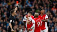 Gabriel Magalhaes, Arsenal vs Man City, red card 2021-22