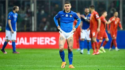 Marco Verratti Italy North Macedonia 2022 World Cup play-offs