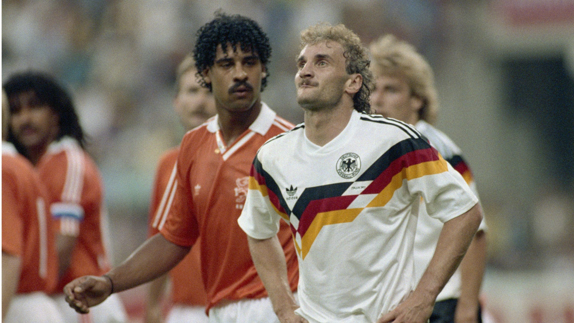 Frank Rijkaard Rudi Voller Netherlands West Germany 1990 World Cup