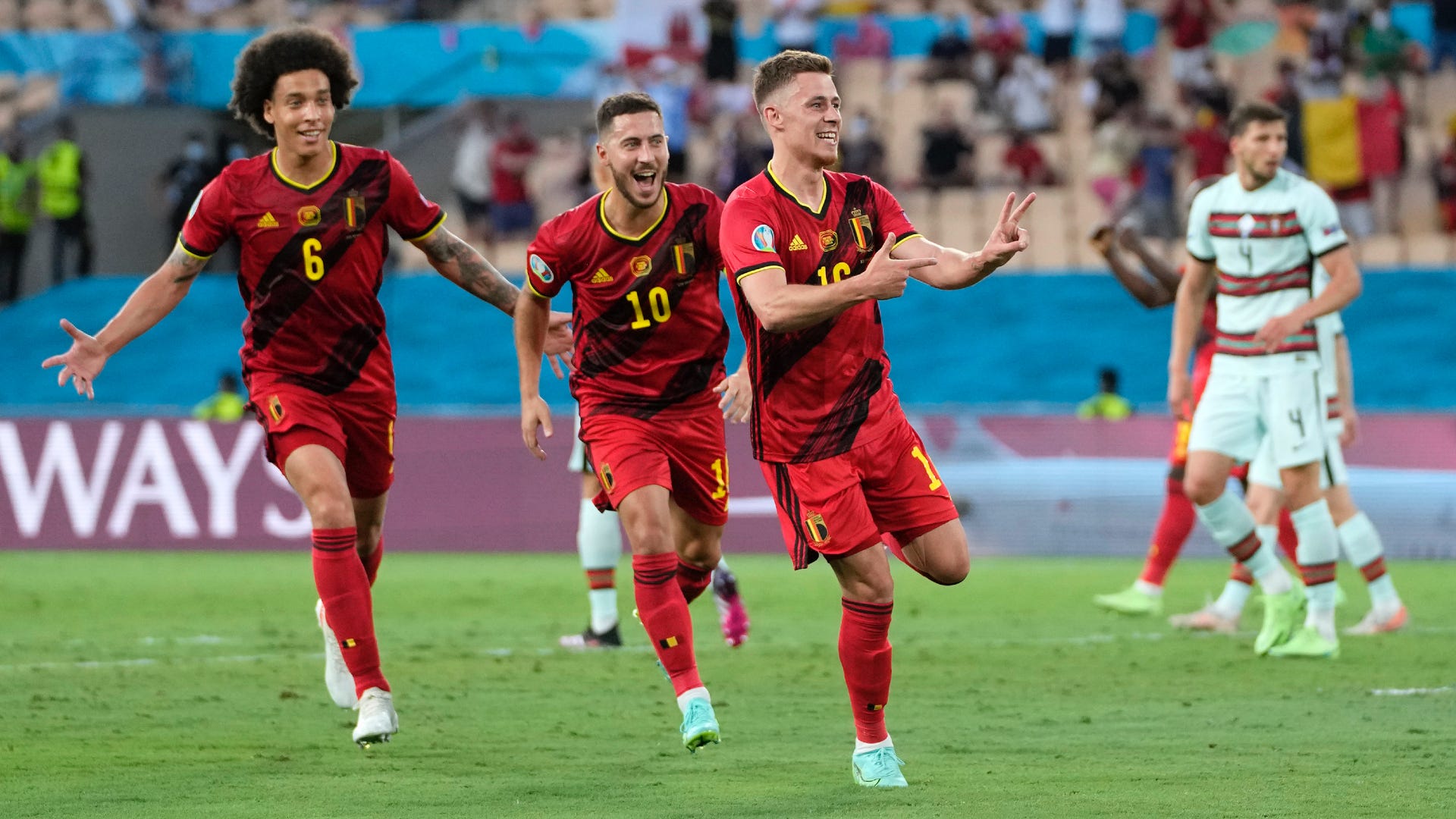 Thorgan Hazard Belgium Portugal Euro 2020