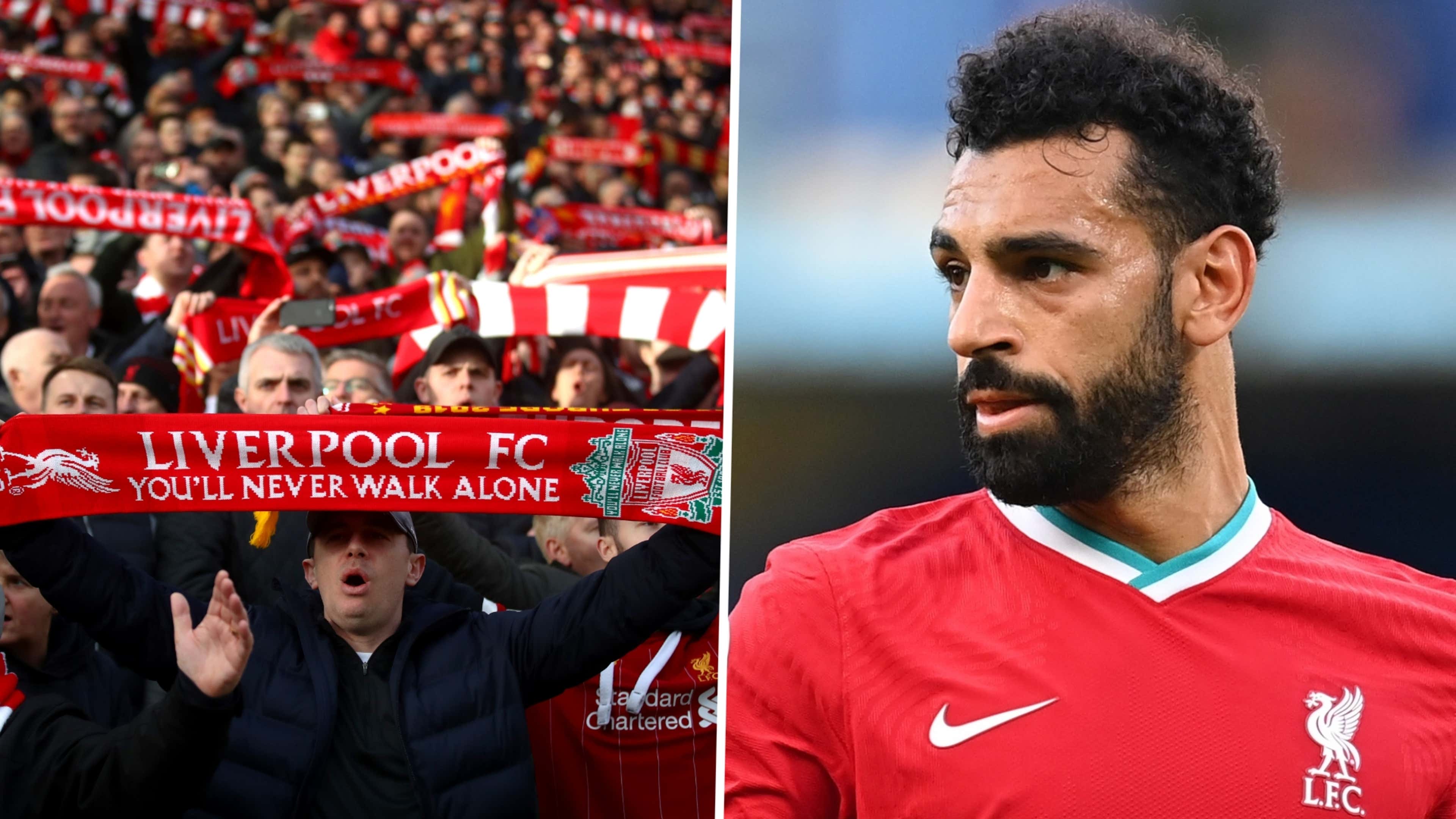 Liverpool fans Mohamed Salah 2020-21