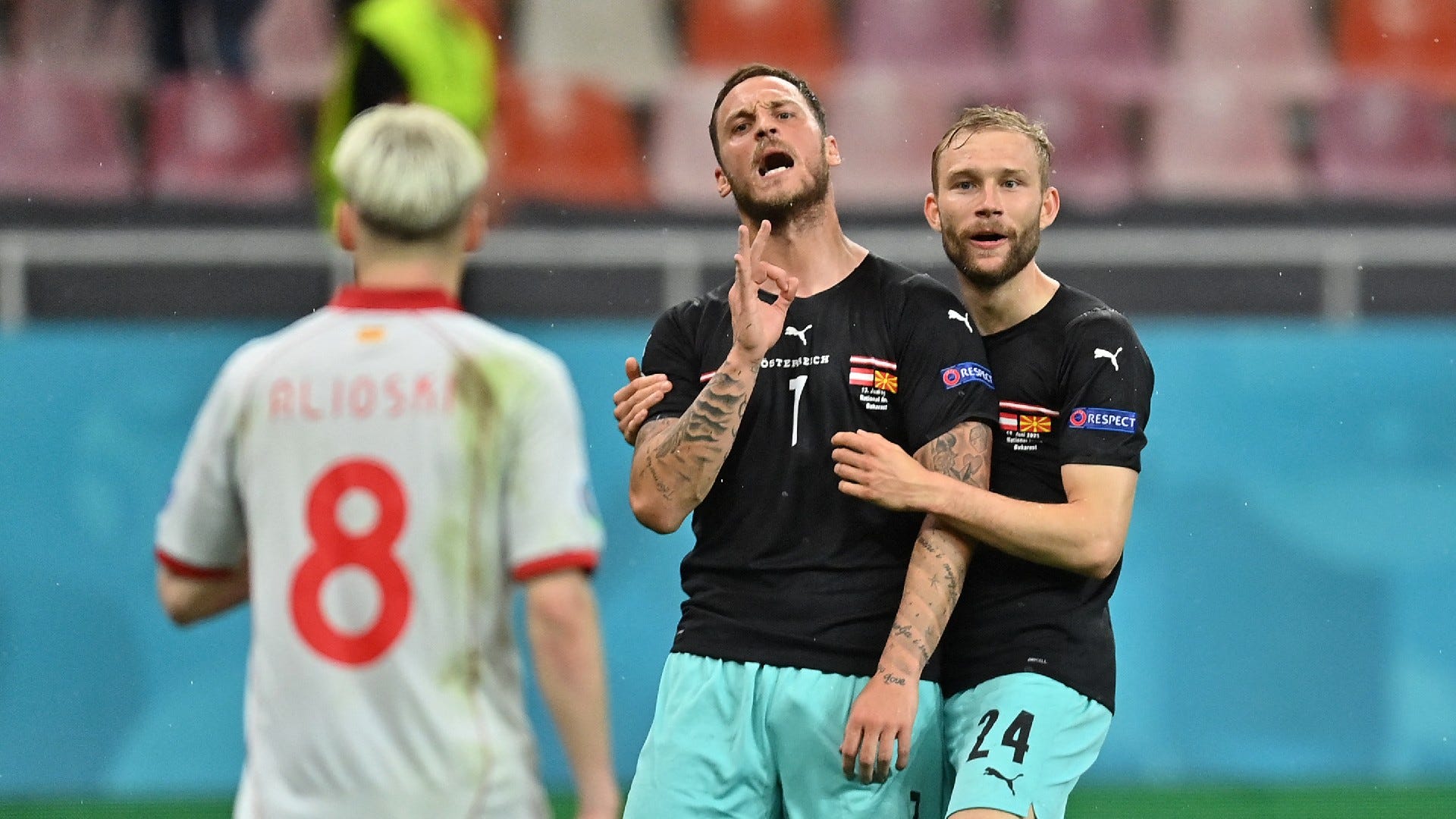 UEFA to investigate Austria star Arnautovic following claims he said 'I'm  f*cking your Albanian mother' to North Macedonia's Alioski | Goal.com Uganda