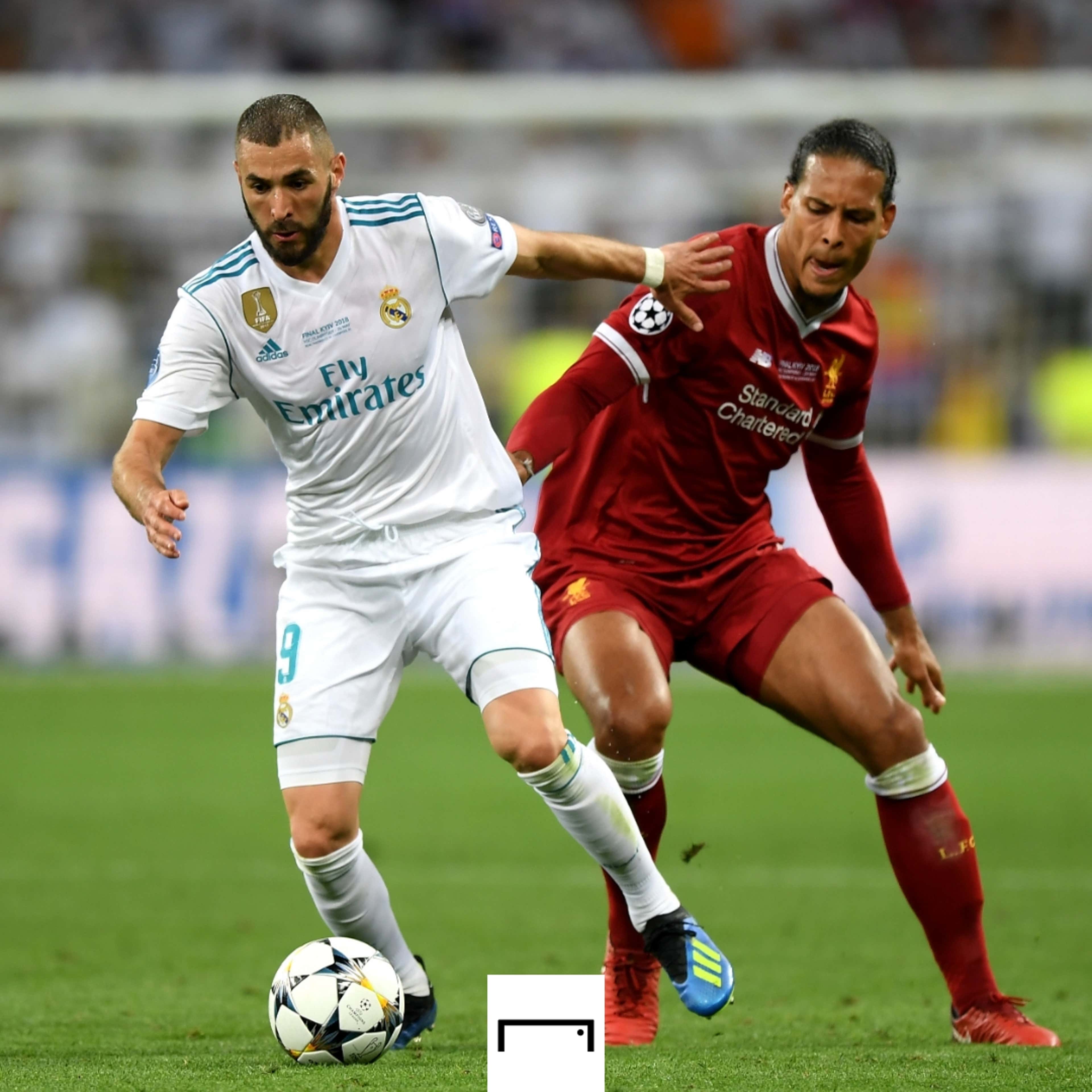 Virgil van Dijk Karim Benzema Liverpool Real Madrid Champions League 2018 GFX