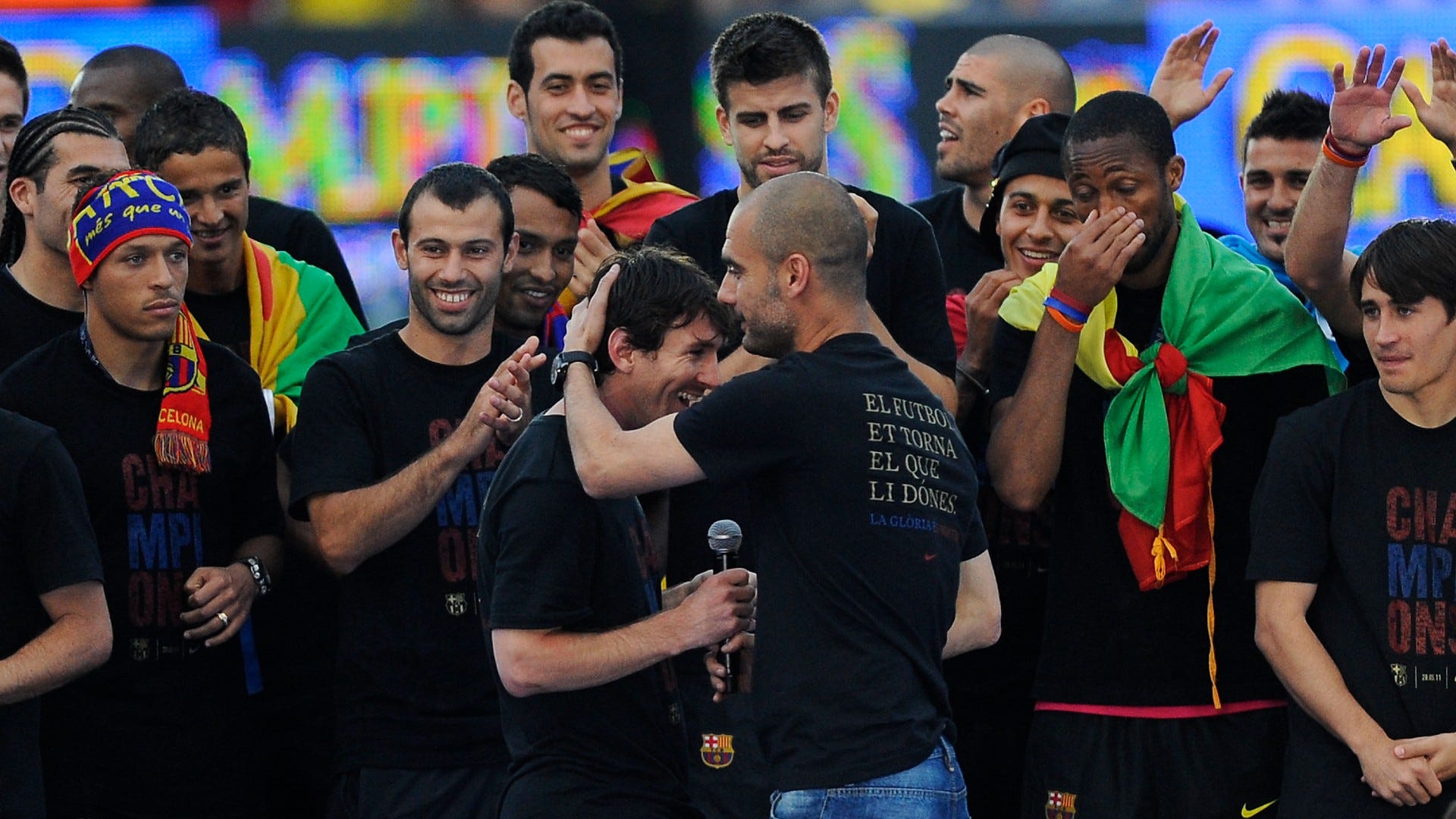 Leo Messi Pep Guardiola 2010-11