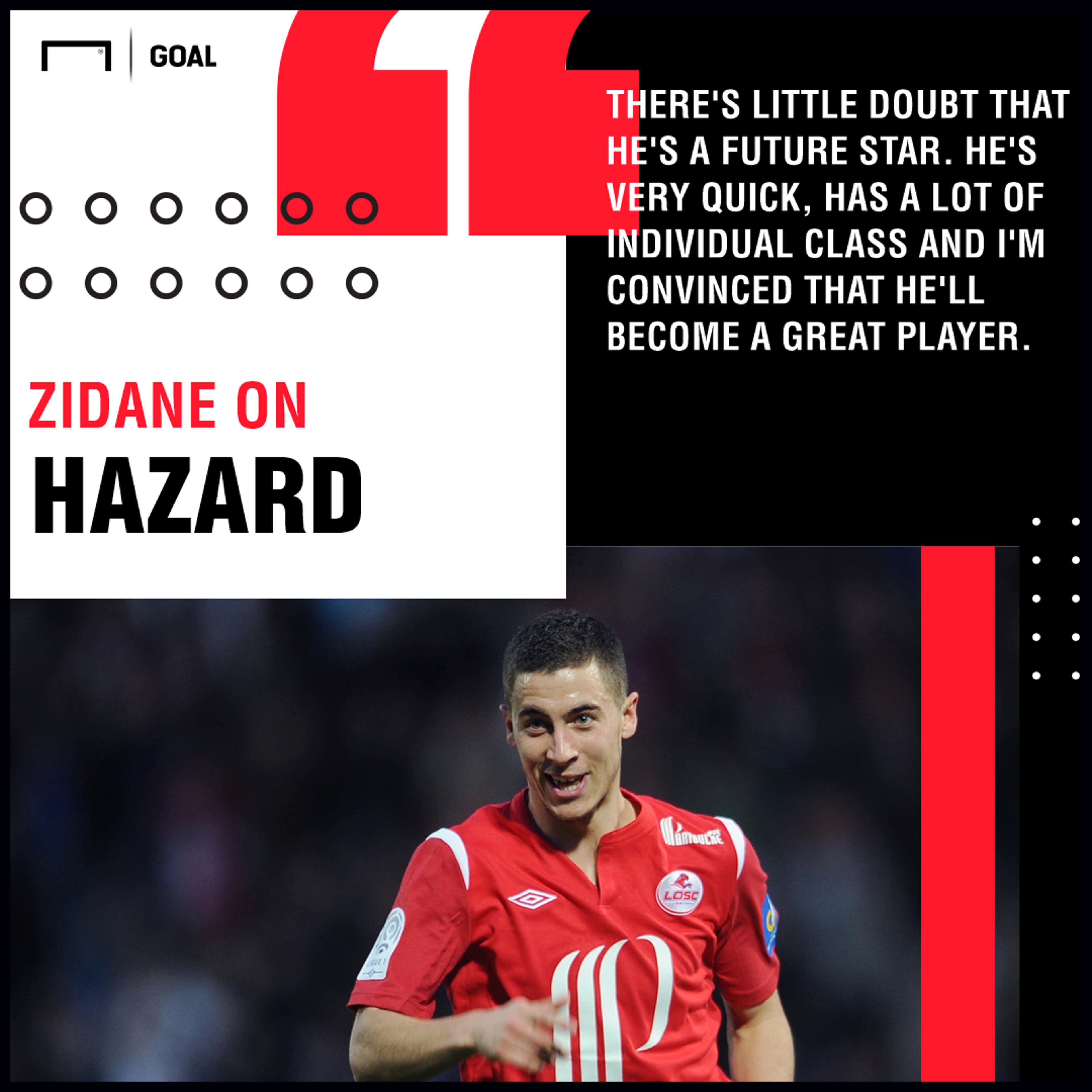 Eden Hazard Zinedine Zidane PS