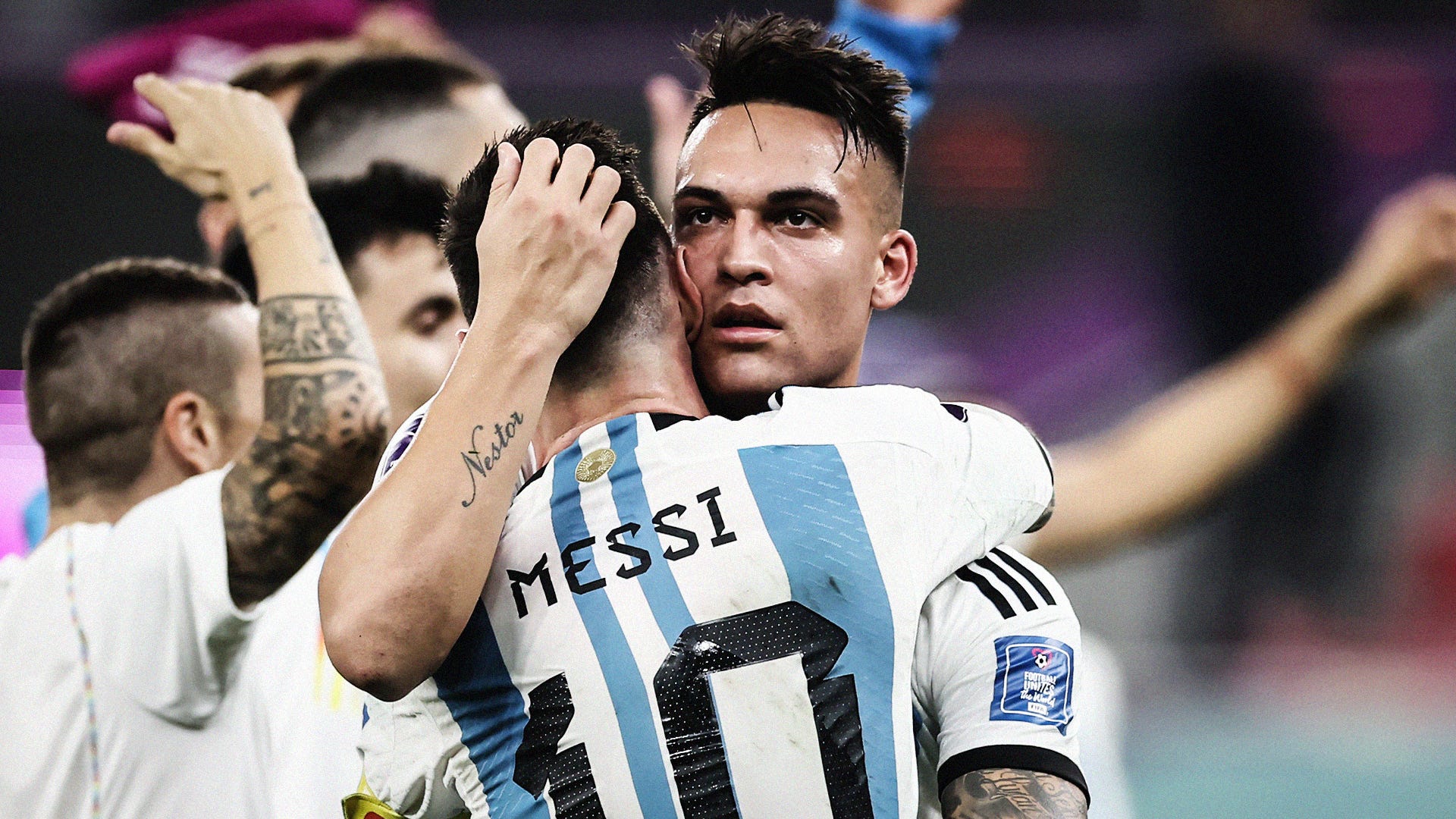 Lautaro Martinez Lionel Messi Argentina 2022 World Cup HIC 16:9