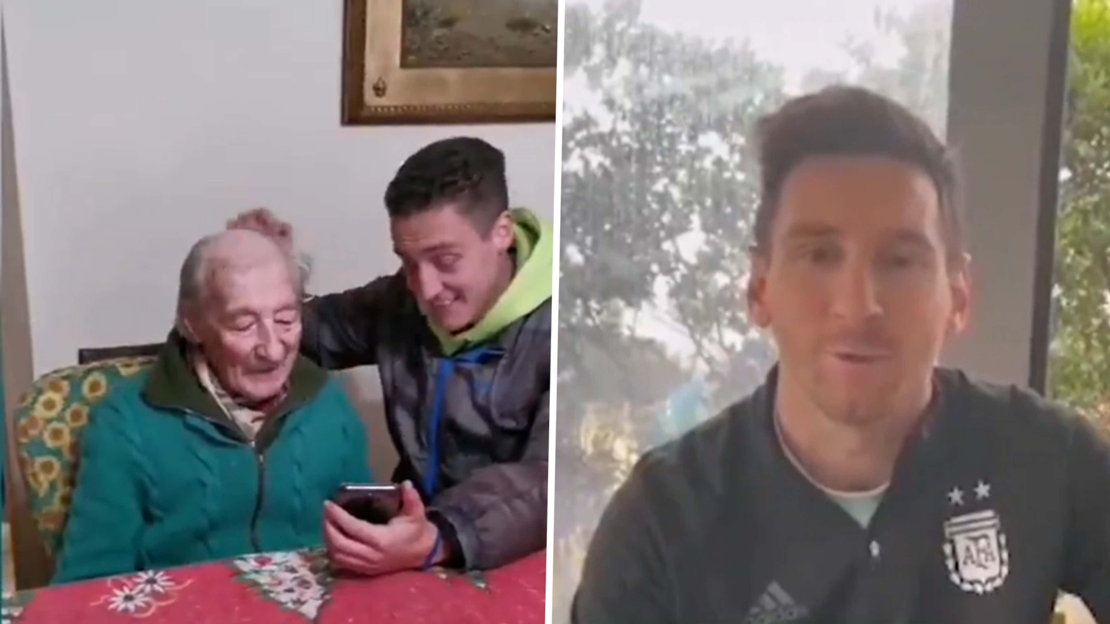 Lionel Messi 100 year old fan