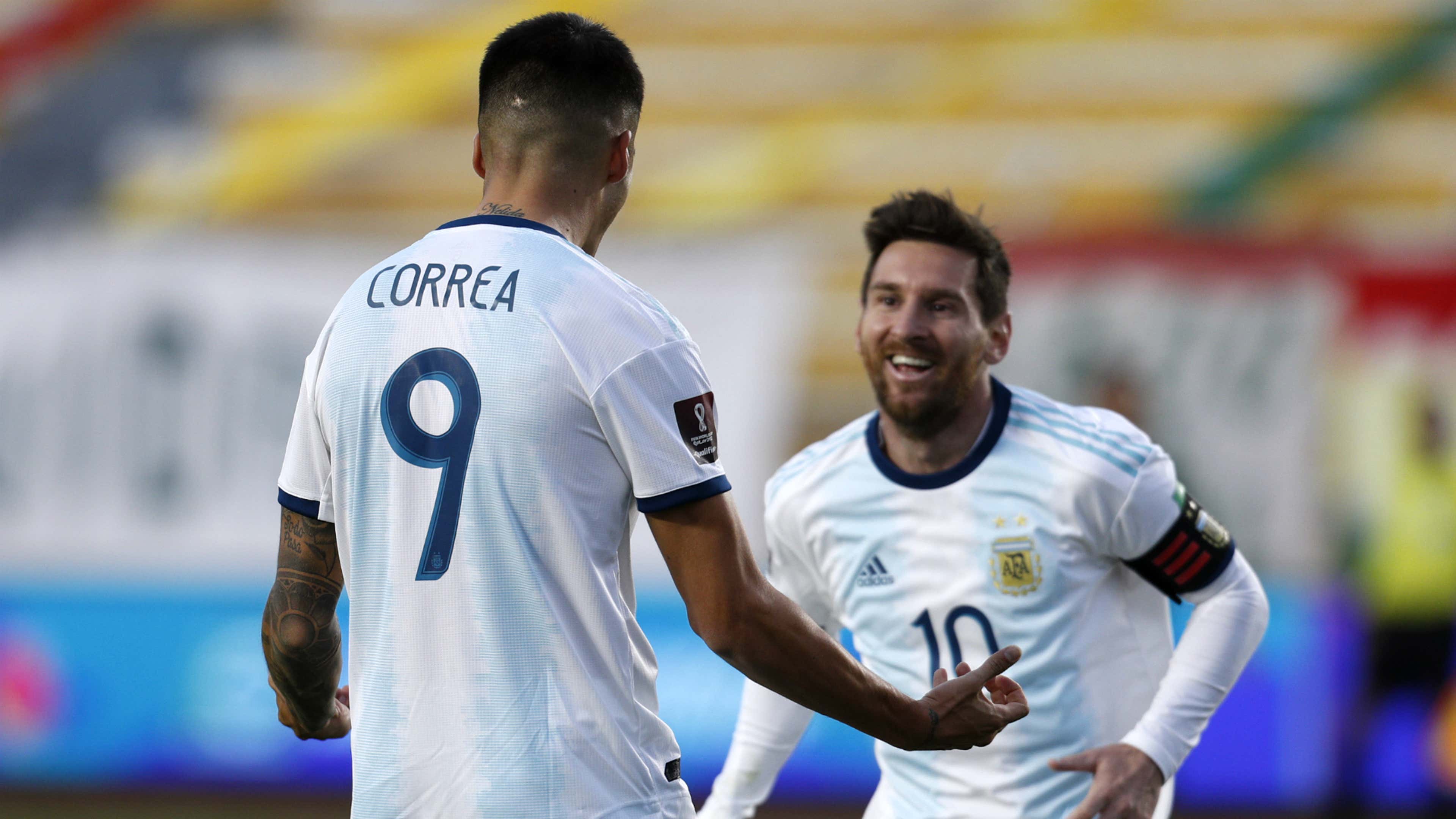 Messi Correa Bolivia Argentina Eliminatorias 13102020
