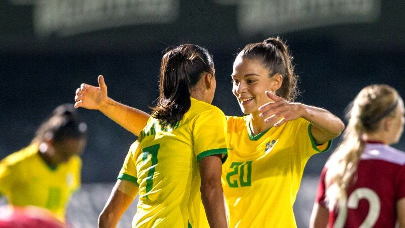 Andressa Alves e Giovanna Queiroz - Brasil 3 x 0 Rússia - 11 06 2021