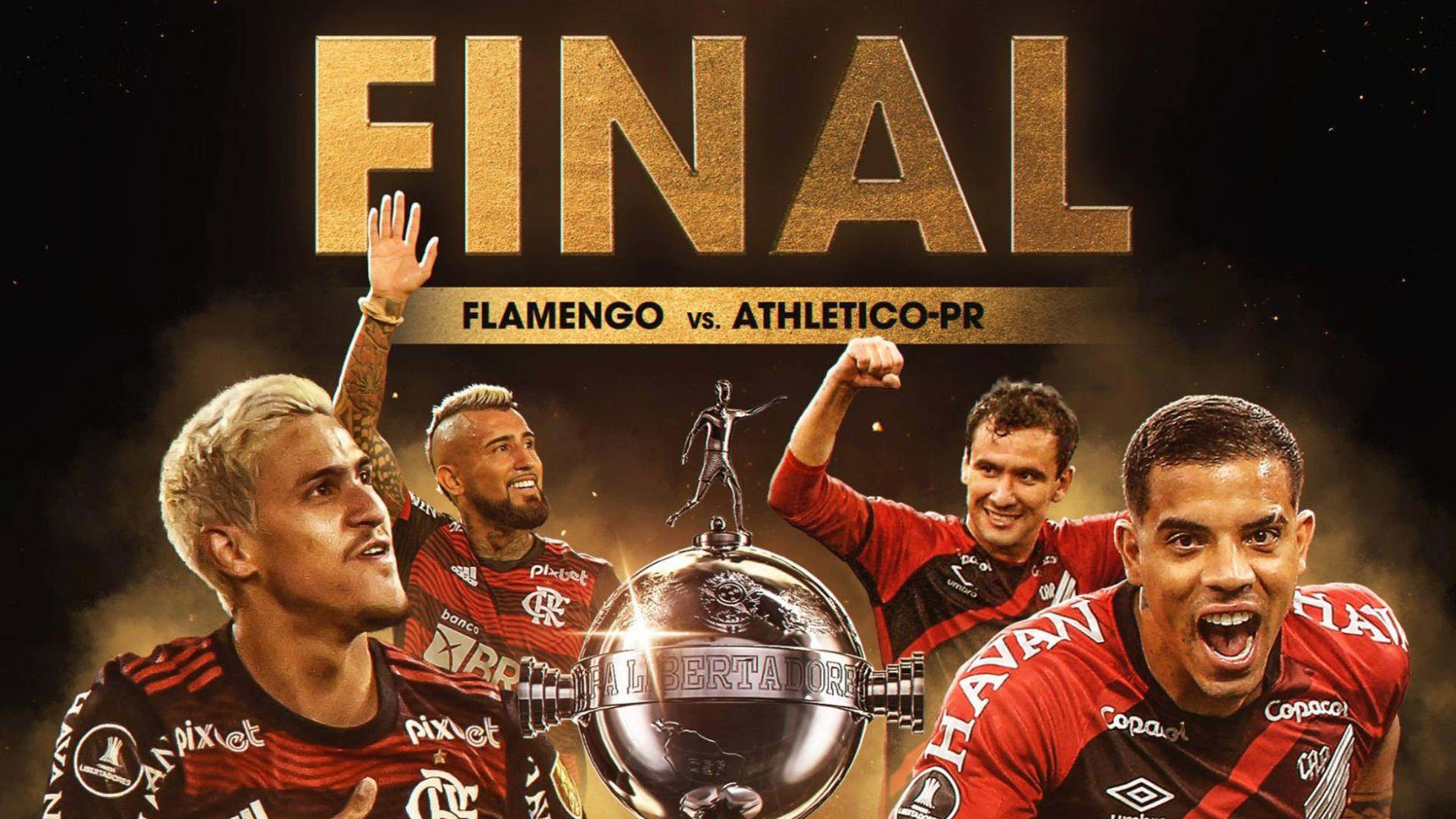 Flamengo e Athletico-PR disputam final da Copa Libertadores no