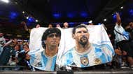 Messi-Maradona banner