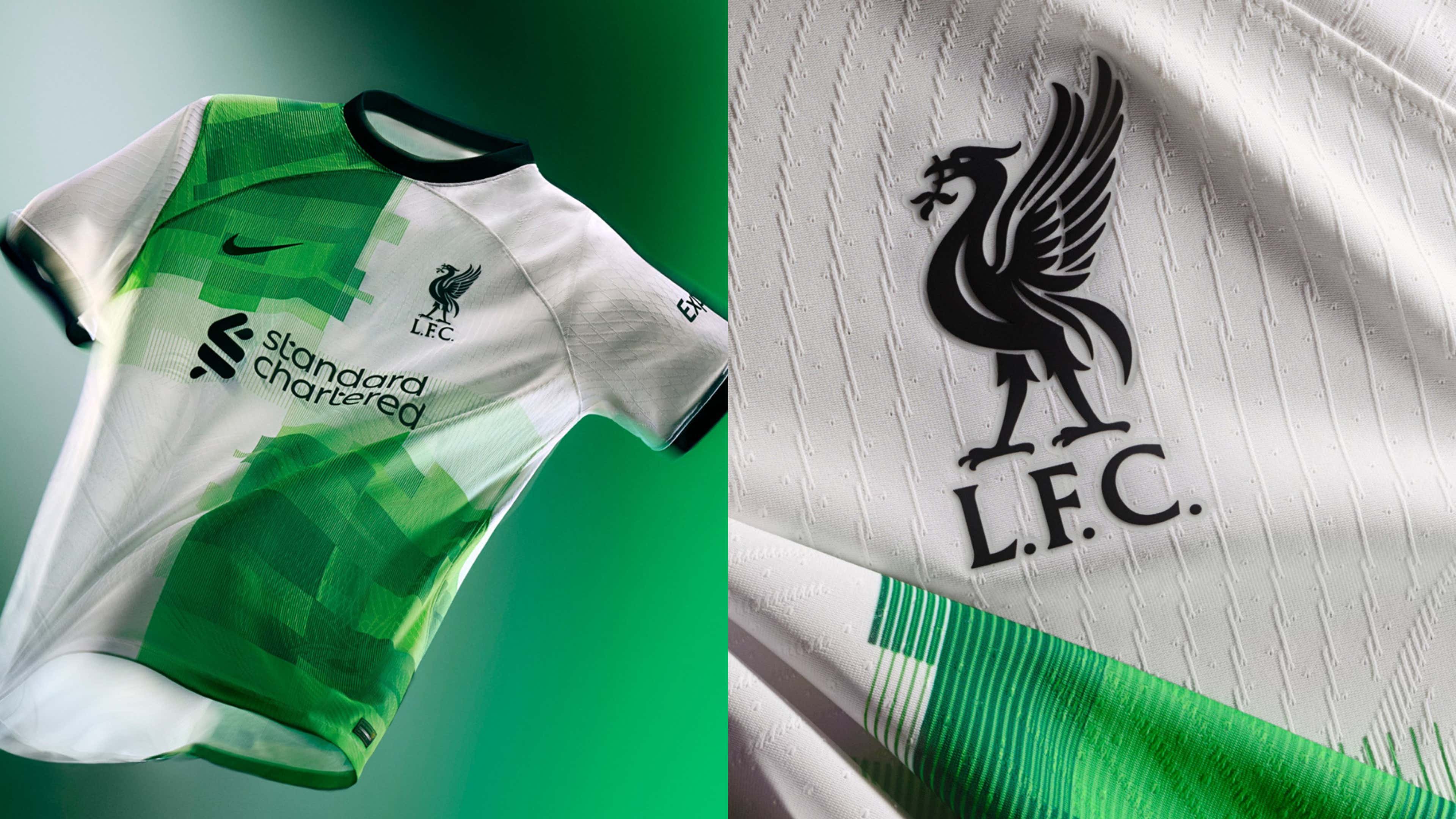 LFC unveils '90s-inspired white and green away kit for 2023-24 - Liverpool  FC