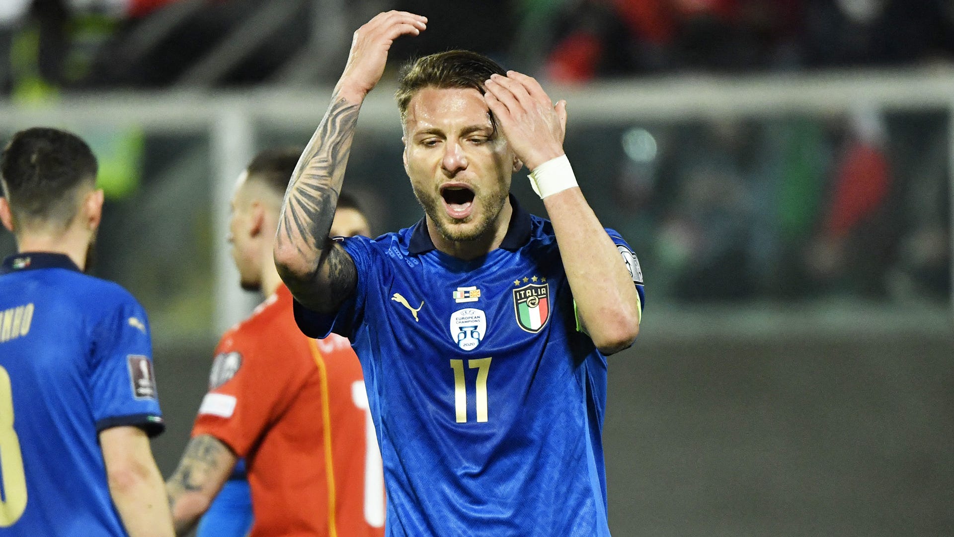 Ciro Immobile Italy North Macedonia World Cup play-off 2022
