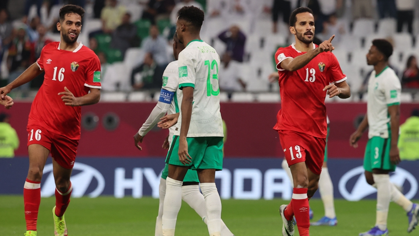 والاردن مباراة كاس العرب السعودية نتيجة مباراة