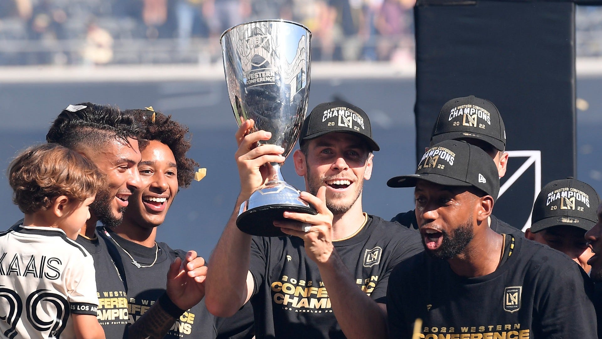 Bale LAFC Western Conference trophy MLS 2022
