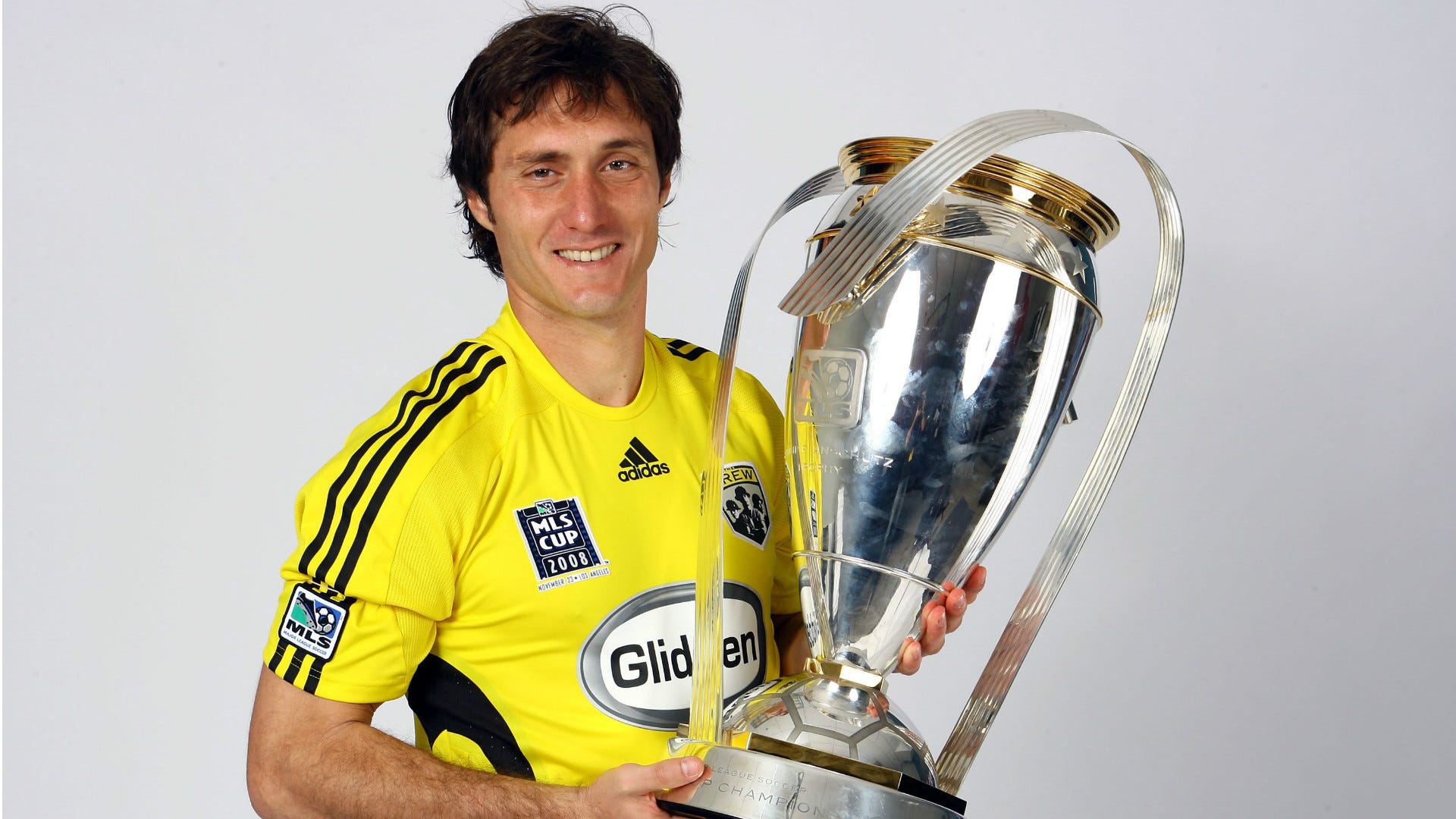 Guillermo Barros Schelotto Columbus Crew MLS Cup Trophy 2008