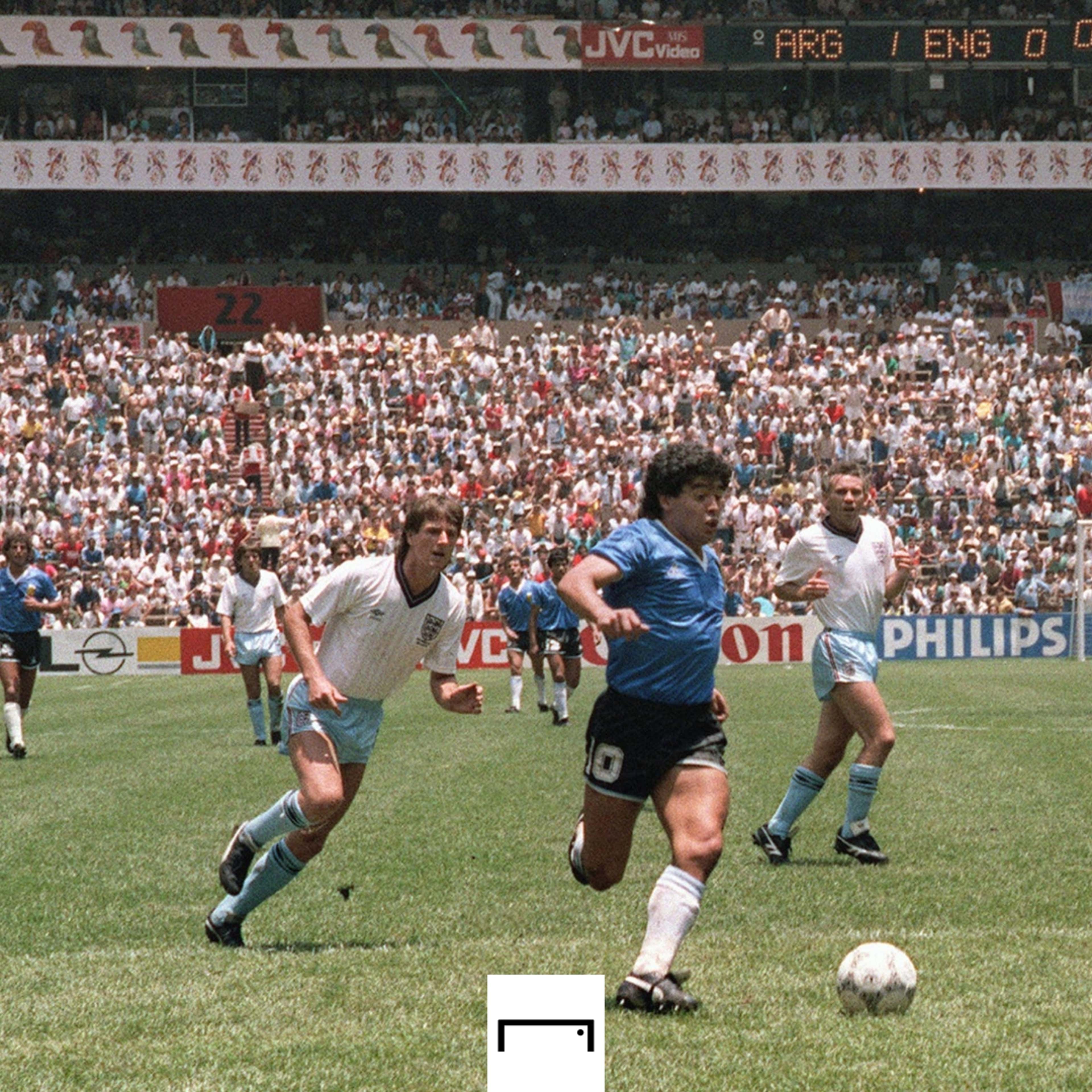 Diego Maradona 2nd Goal Argentina England 1986 World Cup GFX