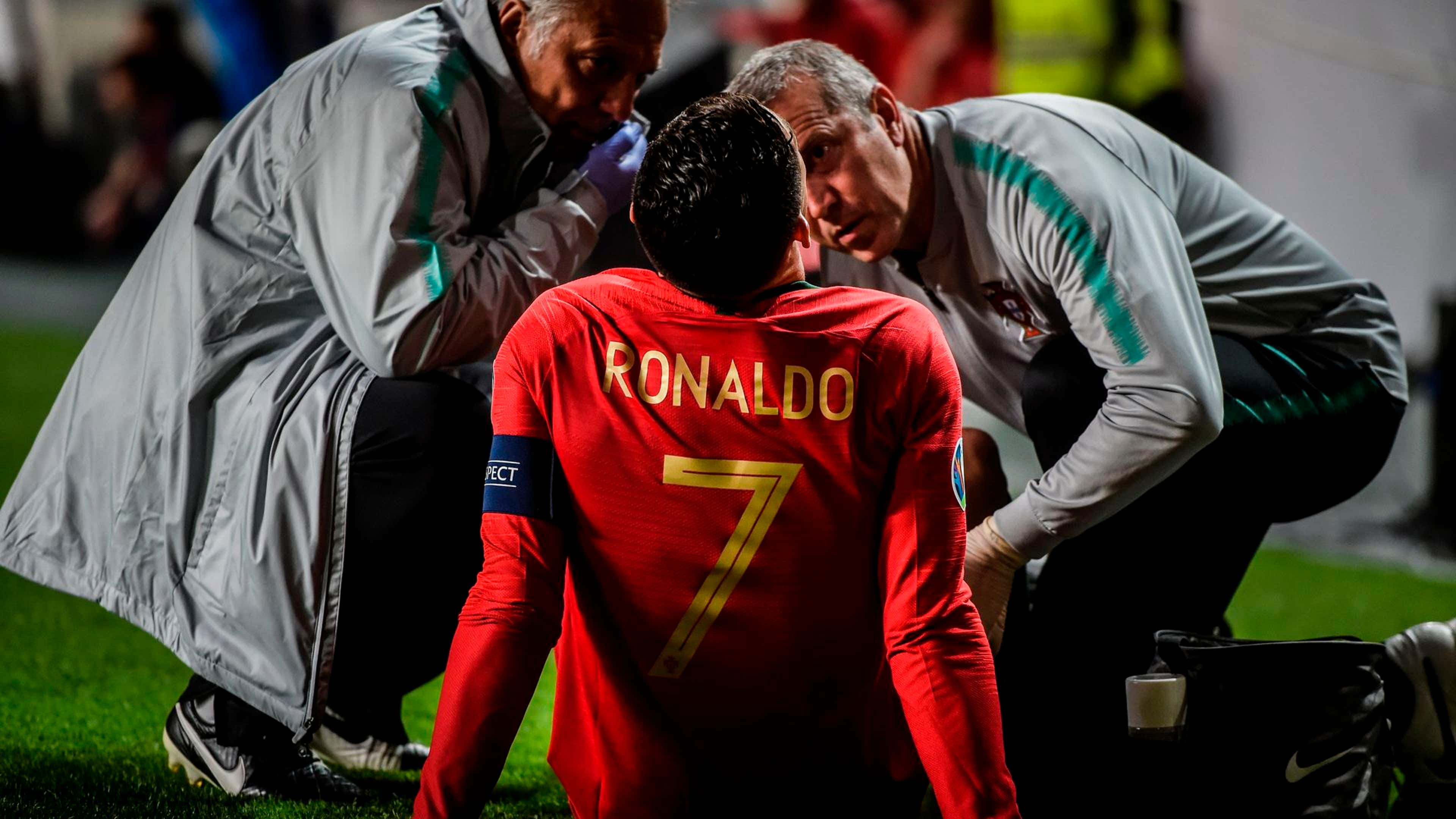 Cristiano Ronaldo injury, Portugal - Serbia