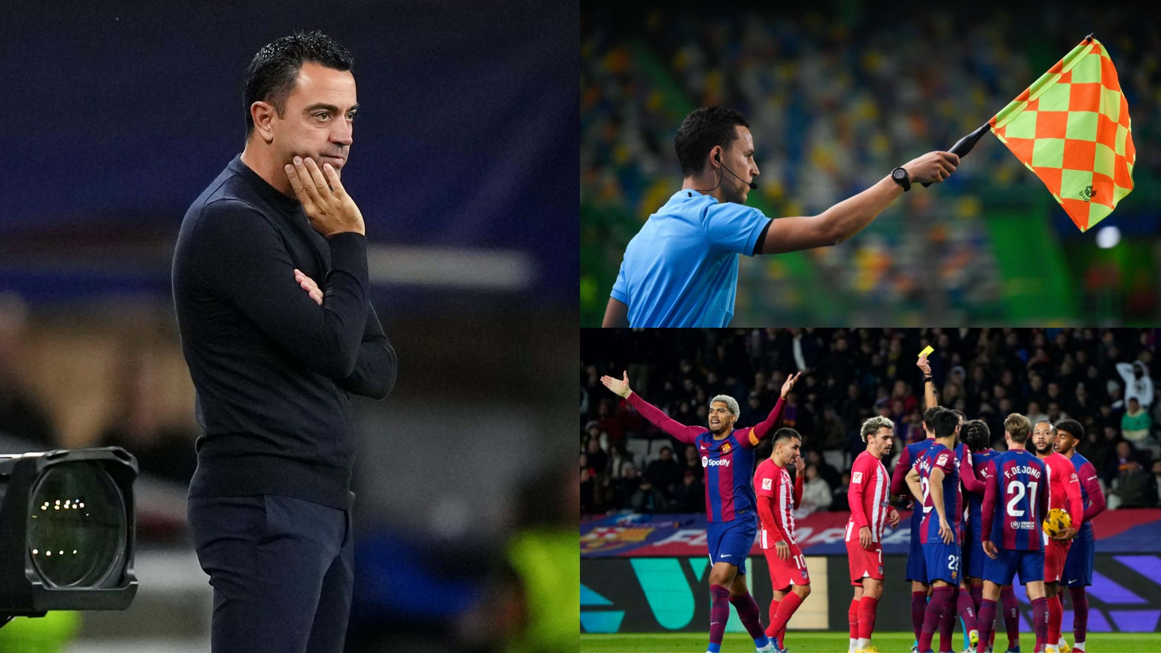\'spying\' Blaugrana players room official enter Barcelona of dressing trying clash on caught to accuse referee Atletico assistant Madrid after as