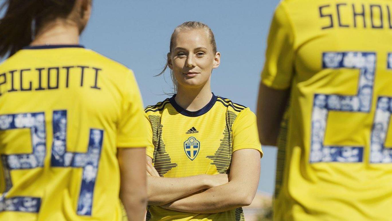 sweden womens football shirt
