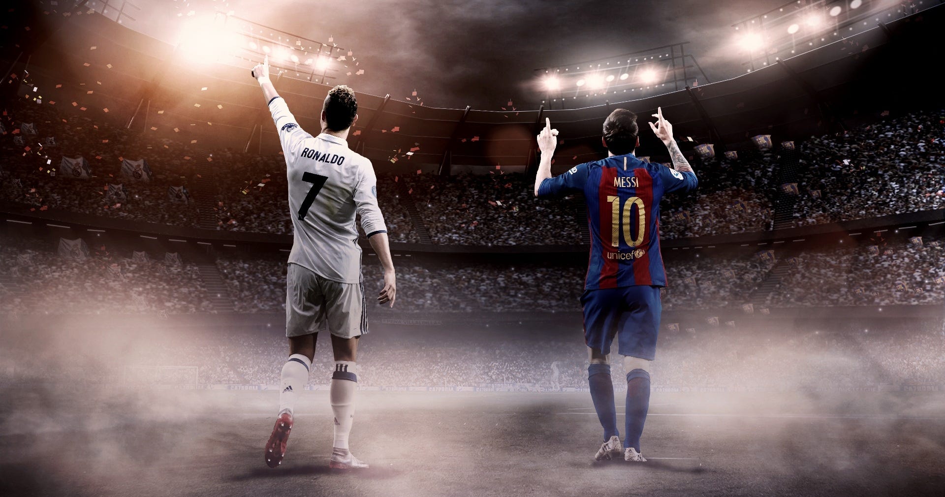 HD wallpaper Leo Messi and Christiano Ronaldo HD  Wallpaper Flare