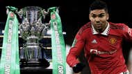 Carabao Cup trophy Casemiro Manchester United 2022-23