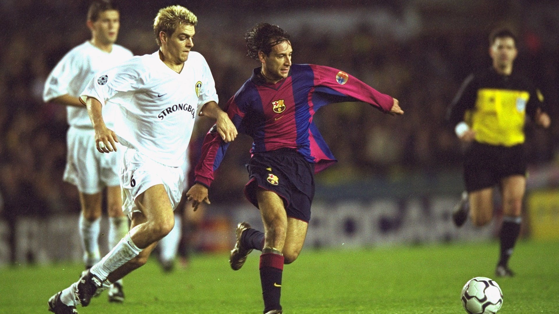 Alfonso Perez Jonathan Woodgate Barcelona Leeds 2000-01