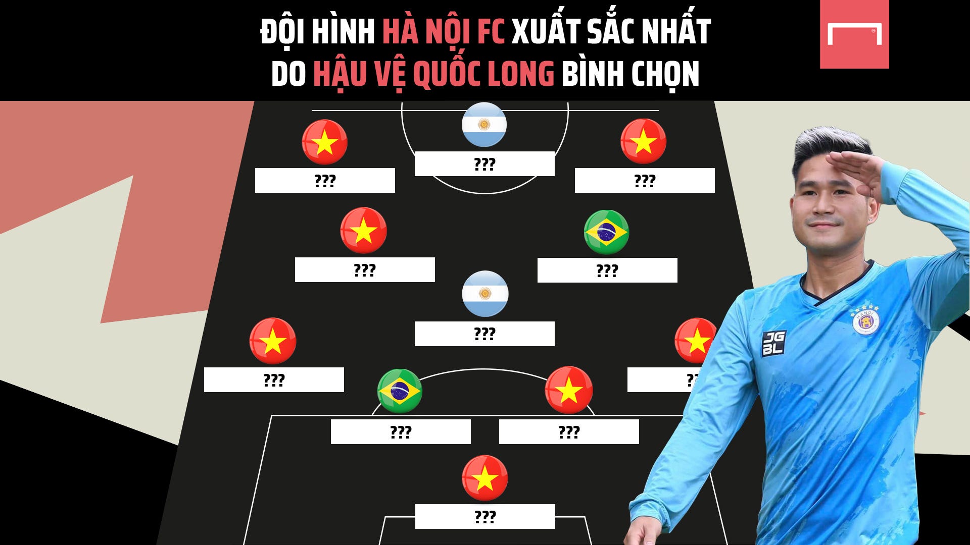 (V.League) Đội hình Hà Nội FC mạnh nhất dưới lựa chọn của hậu vệ Nguyễn Quốc Long