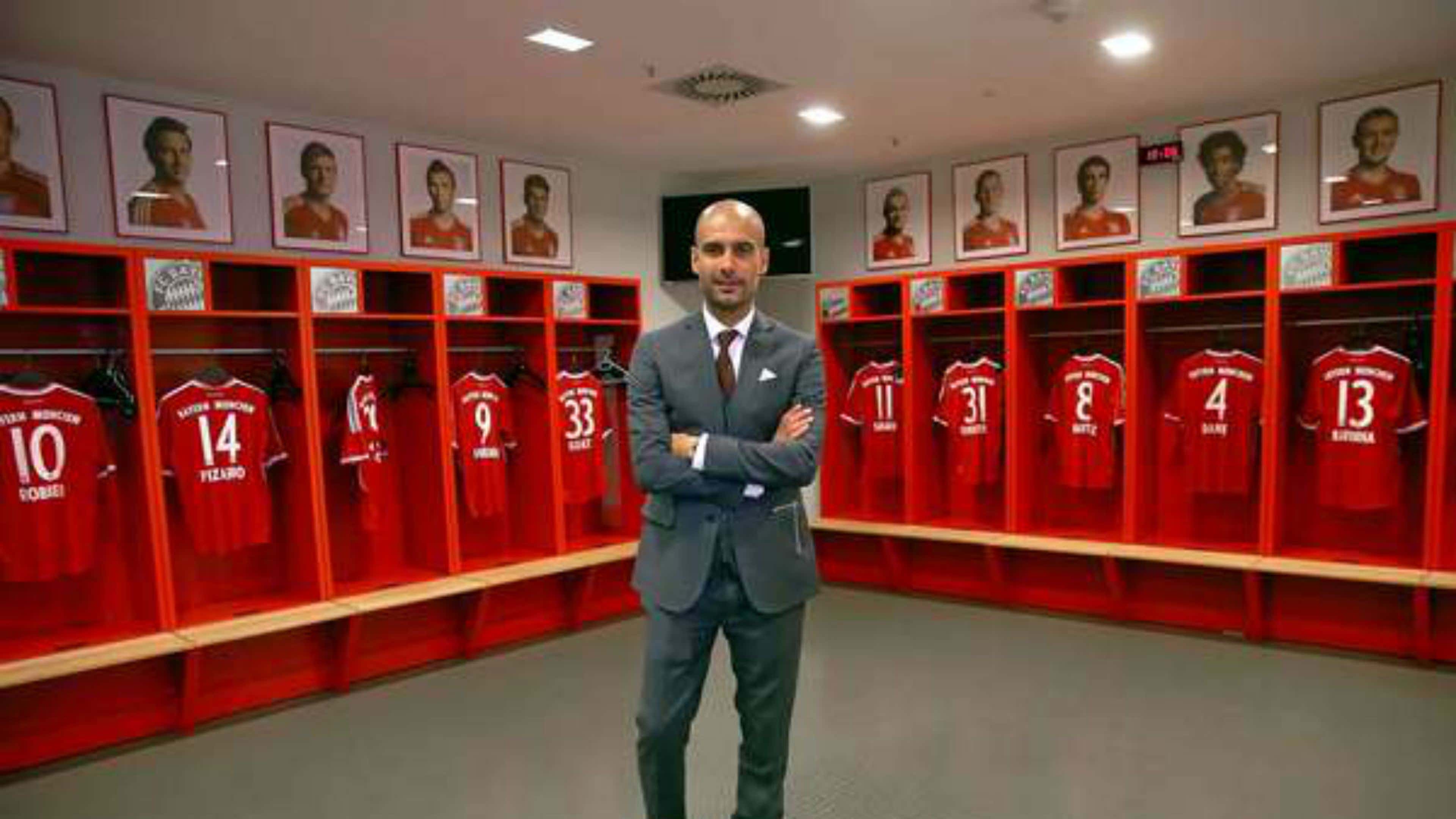 Guardiola, vestuario de Bayern Munich