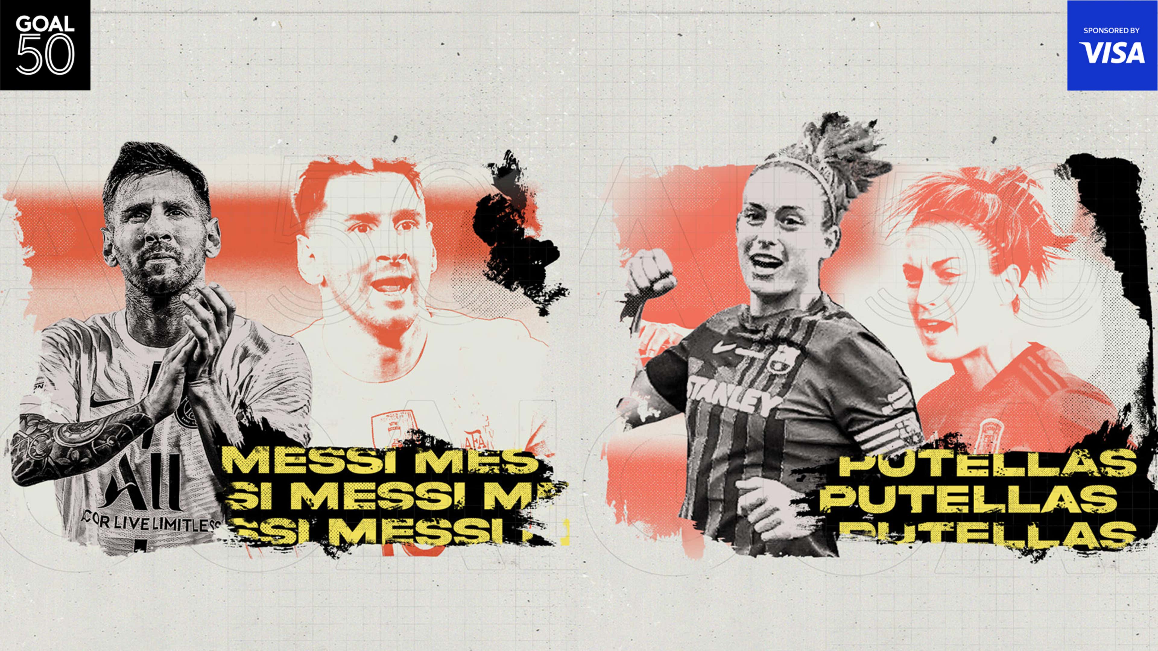 Lionel Messi Alexia Putellas GOAL50 Lead Image